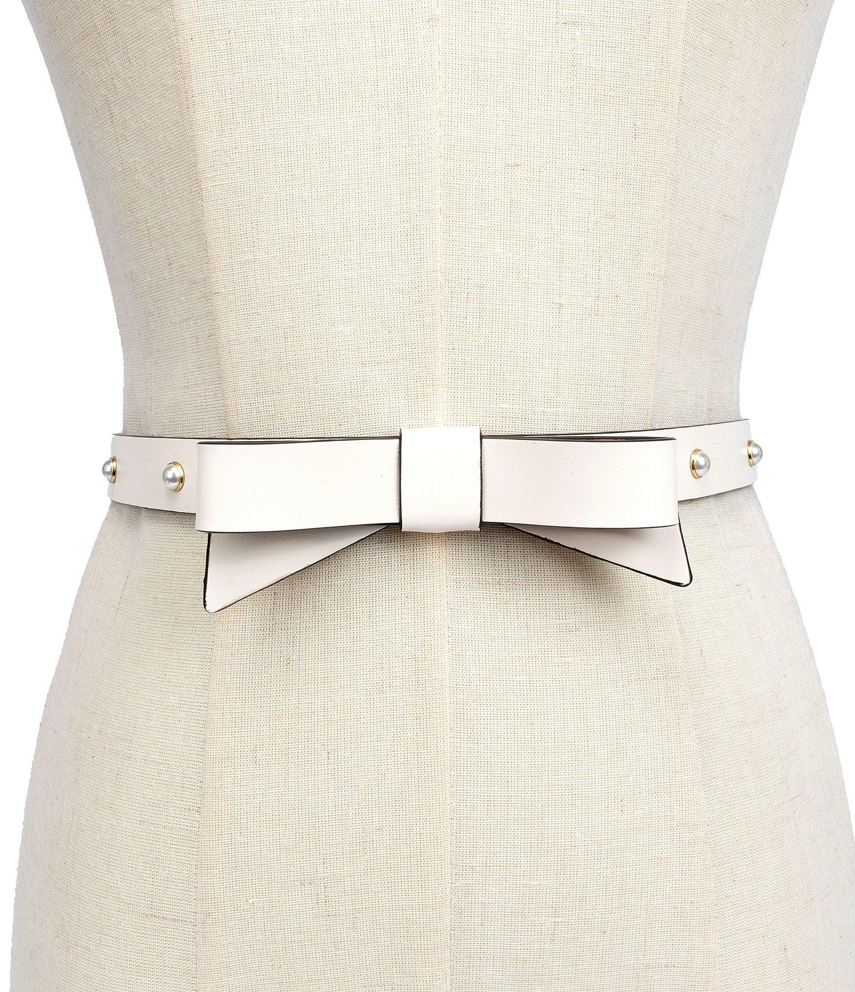 Kate Spade New York 19mm Pearl Studded Bow Belt