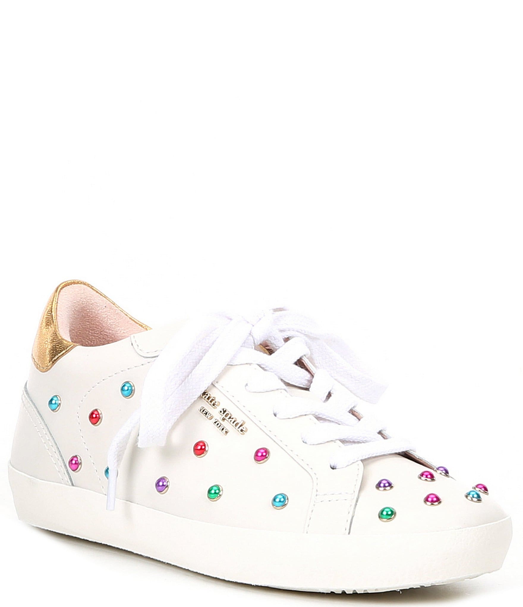 kate spade new york Ace Gem Embellished Lace-Up Sneakers | Dillard's