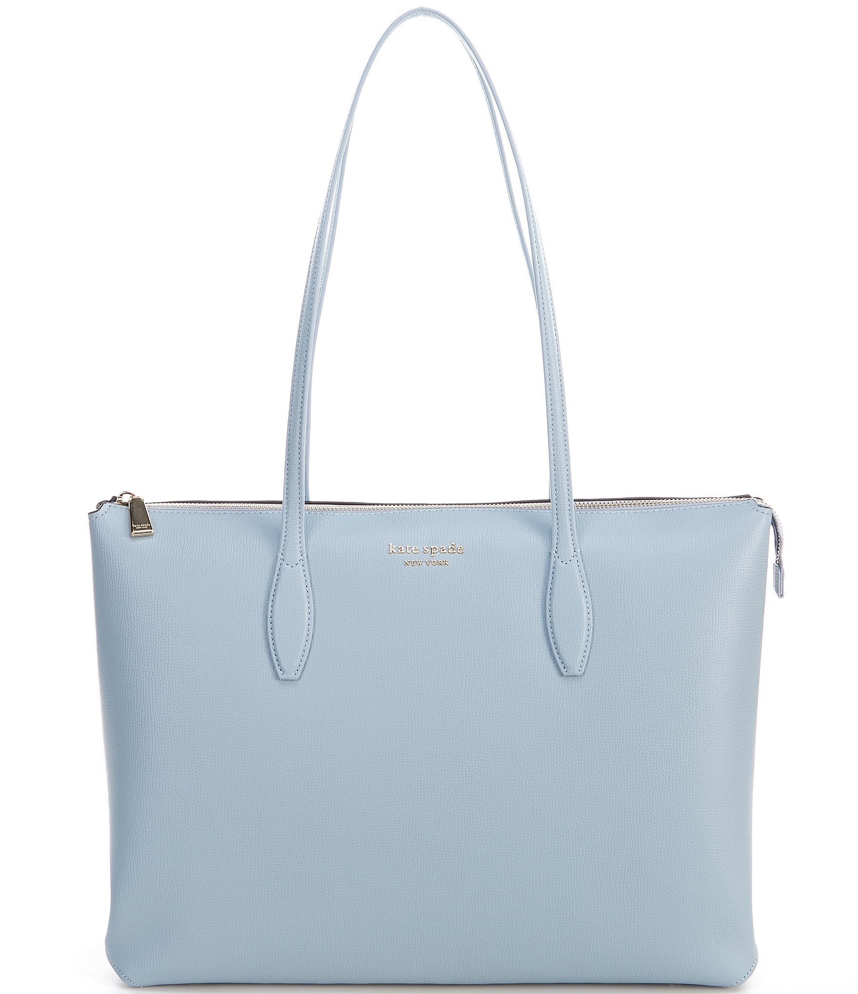 Kate Spade Daily Tote Top Zip Shoulder Bag Shoreside Floral Parisian Blue  Multi