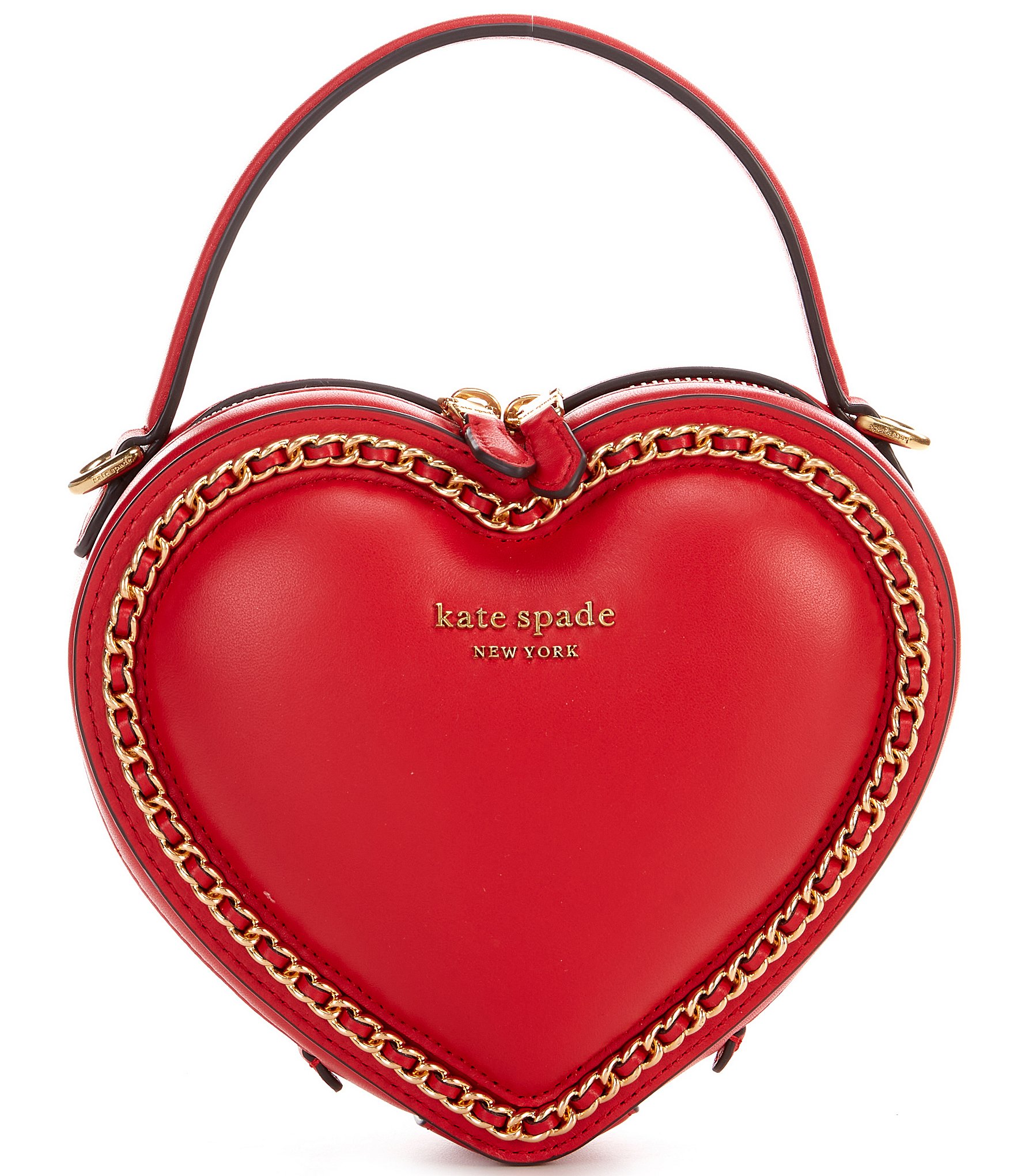 kate spade new york Amour Smooth Leather 3D Heart Crossbody Bag | Dillard's