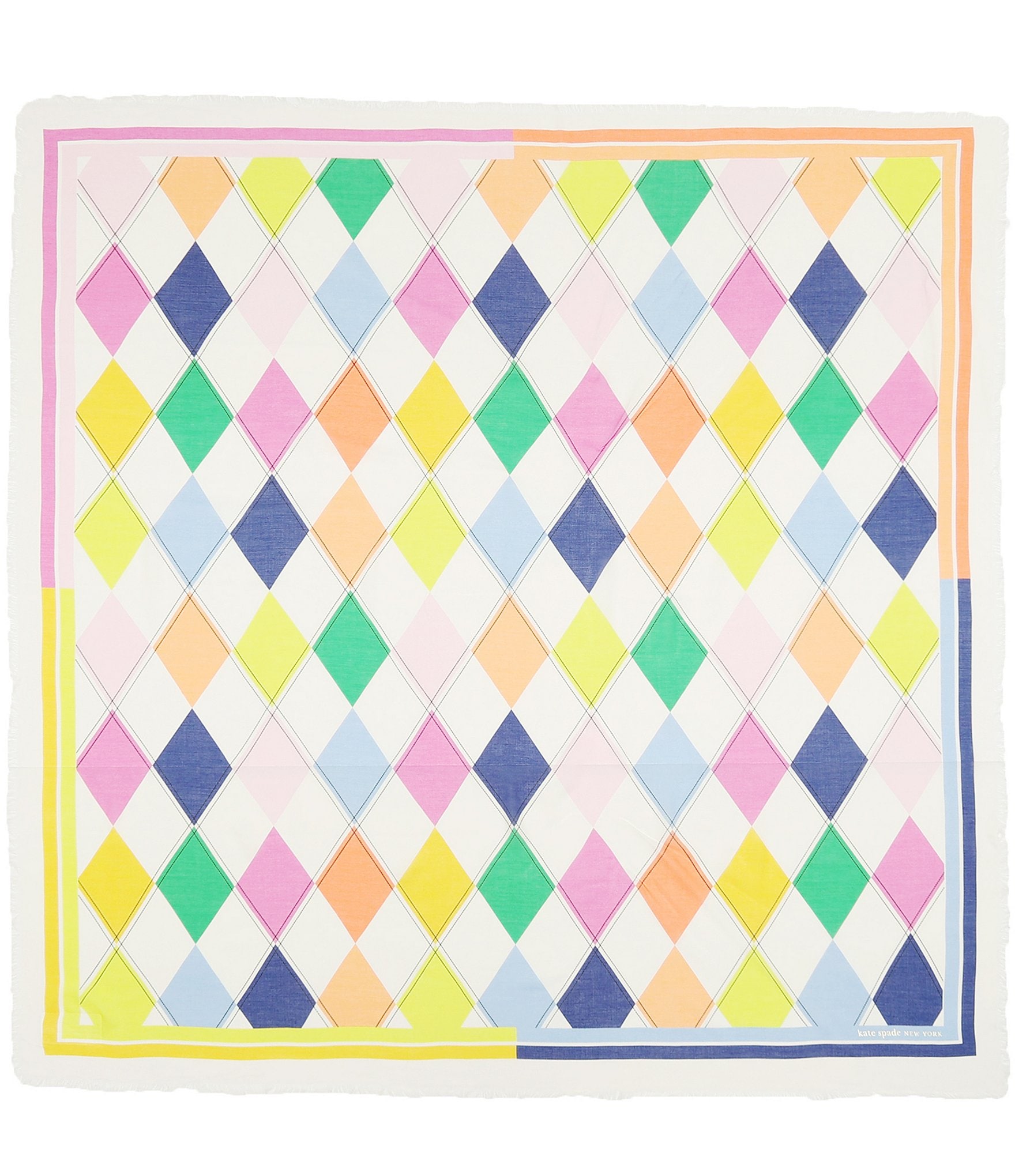 kate spade new york Argyle Large Square Scarf