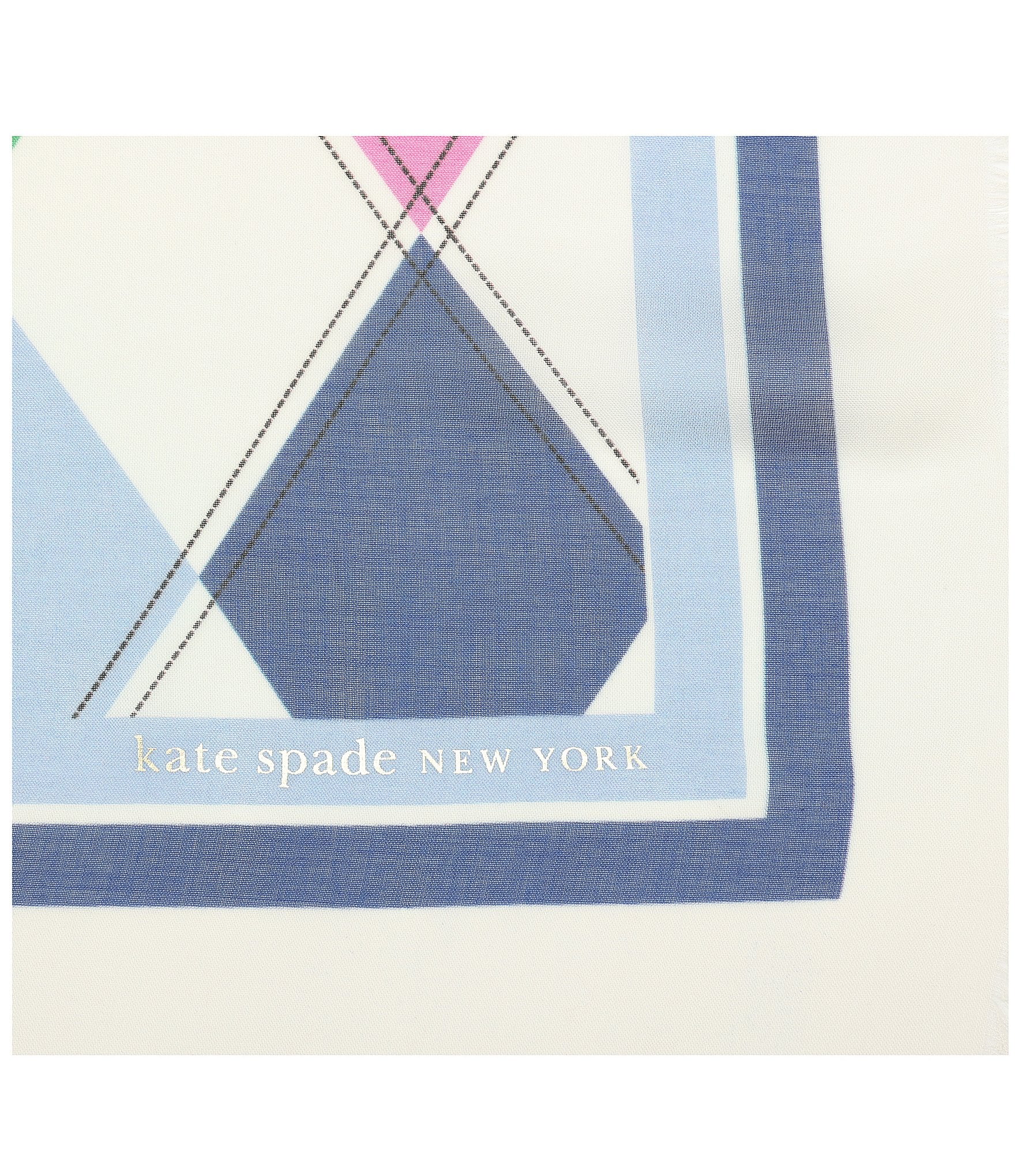 kate spade new york Argyle Large Square Scarf