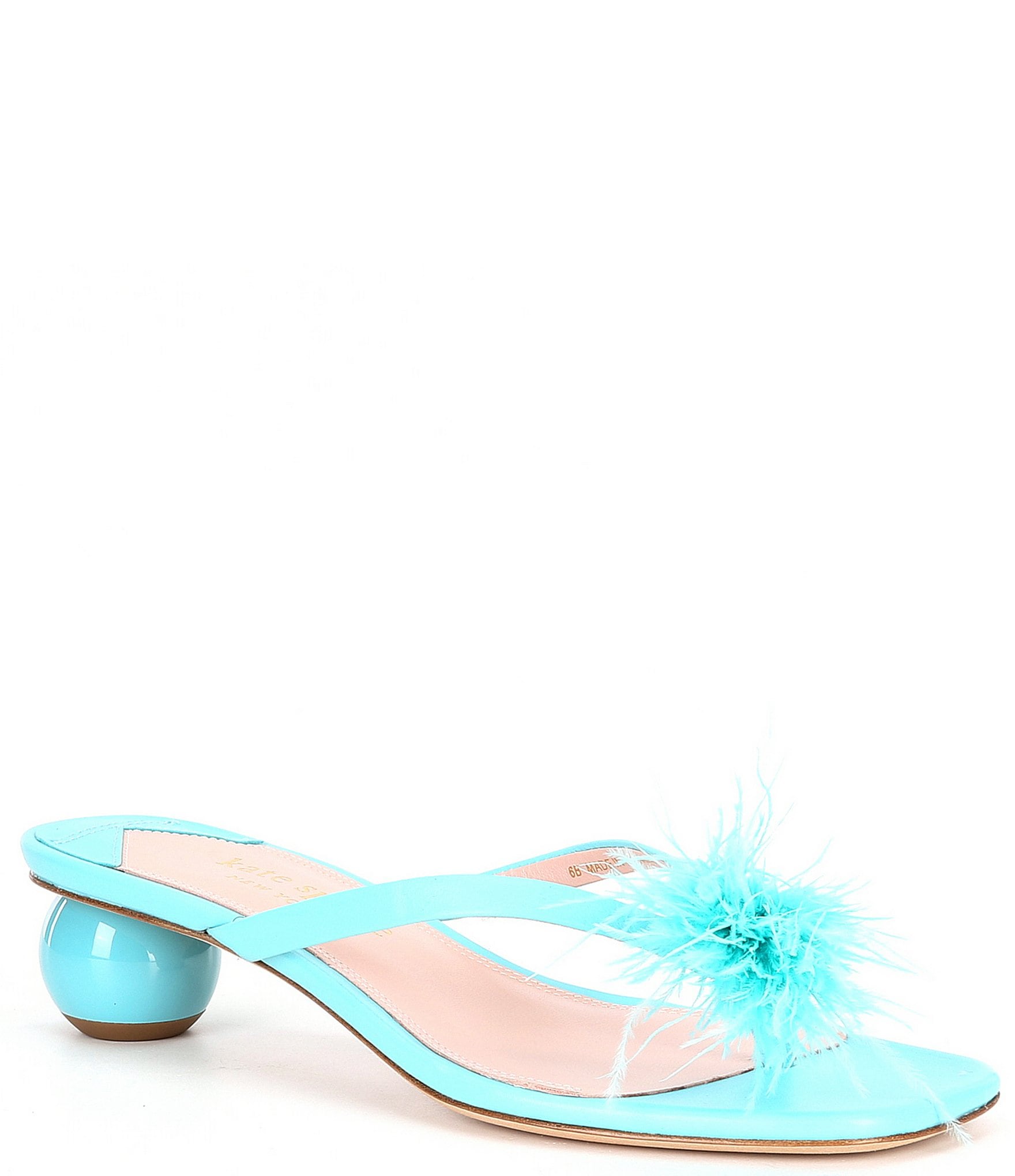 kate spade, Shoes, New Kate Spade Sasha Blue Denim Bow Slide Sandals