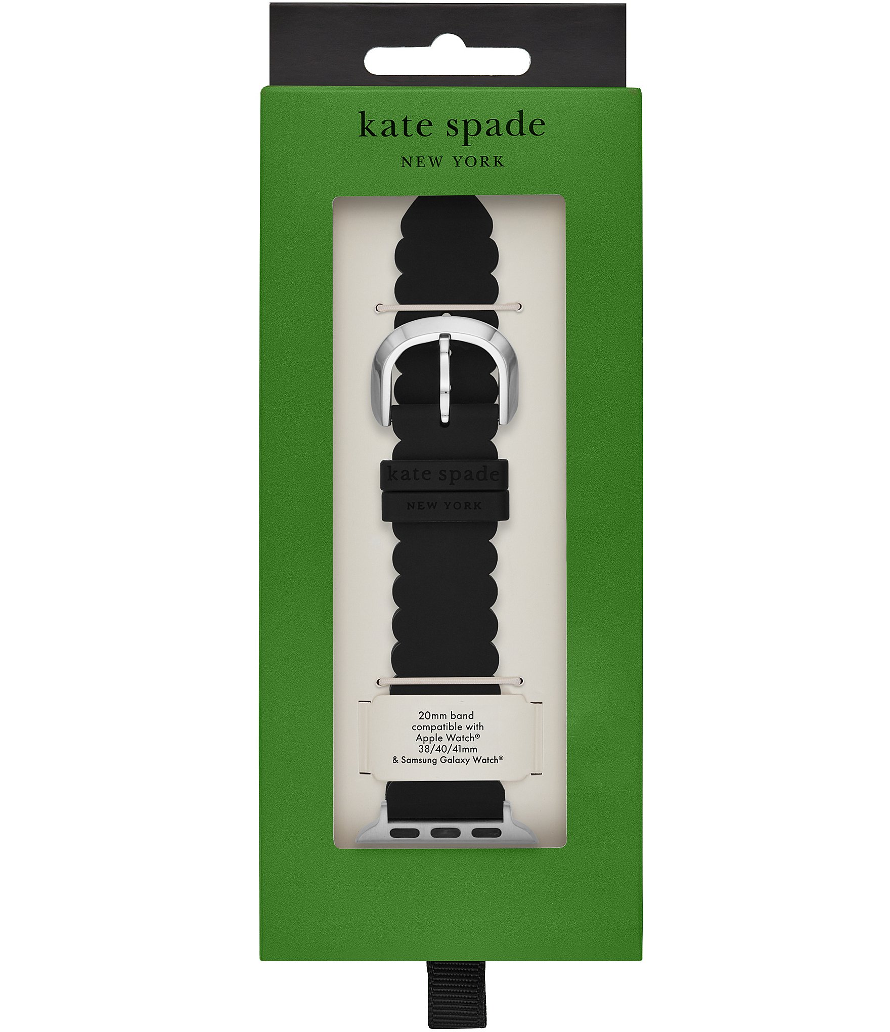 kate spade new york Black Silicone 38/40 mm Apple Watch® Strap