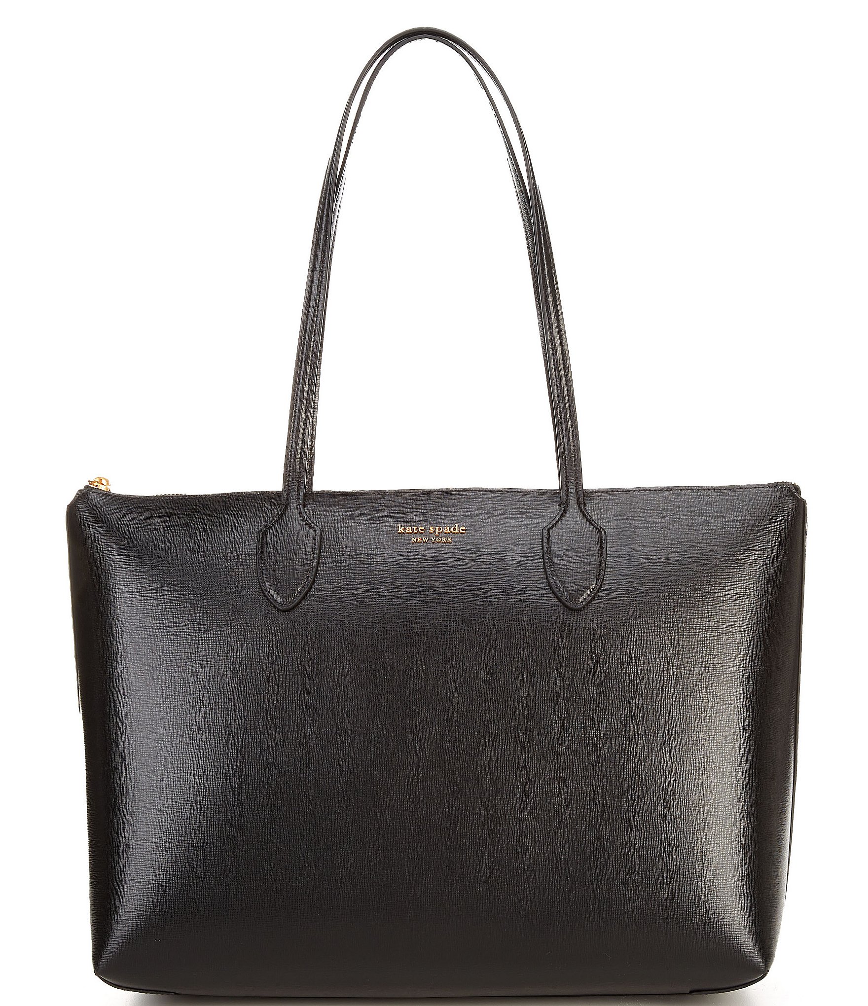Kate Spade New York Large Bleecker Leather Tote in Black