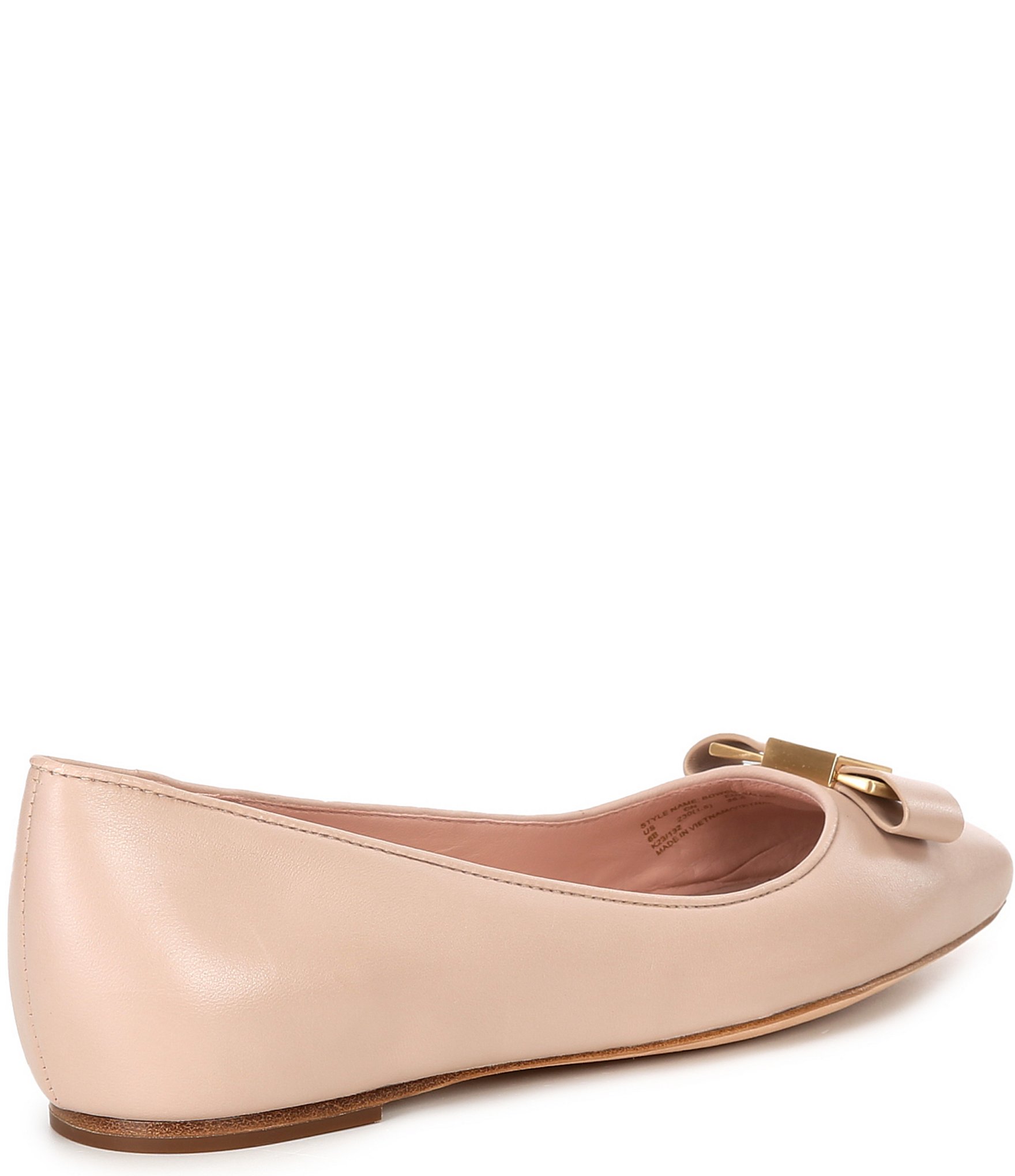 kate spade new york Bowdie Leather Ballet Flats