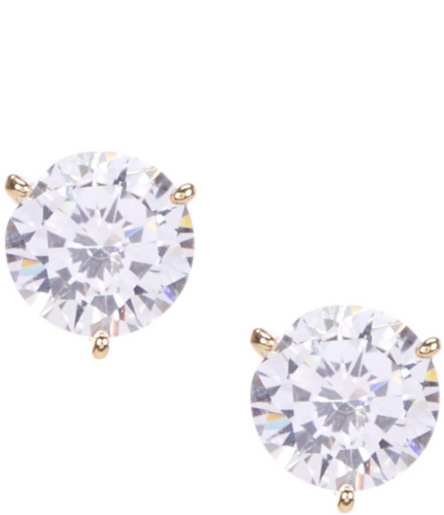 Kate Spade New York Sunny Stone Halo Clear Stud Earrings, Fashion Earrings, Jewelry & Watches