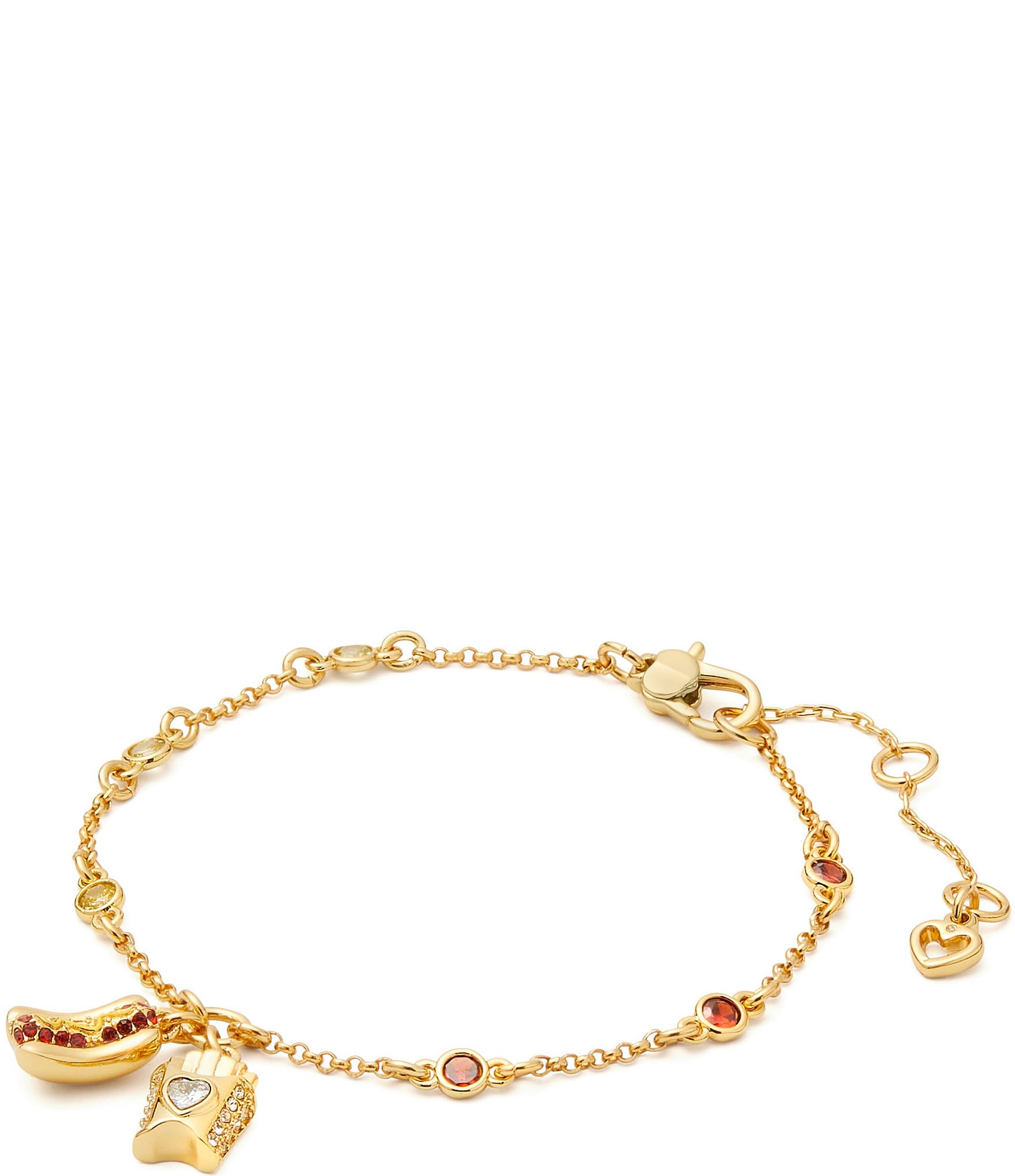 kate spade new york Crystal What A Snack Line Bracelet