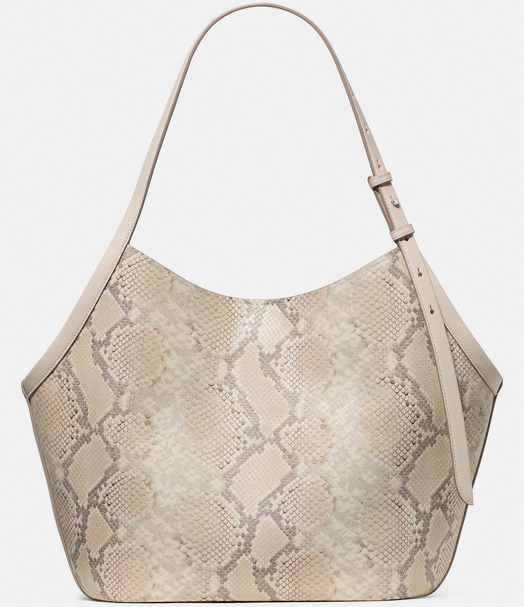 kate spade new york Deco Snake Embossed Leather Tulip Handle Tote Bag