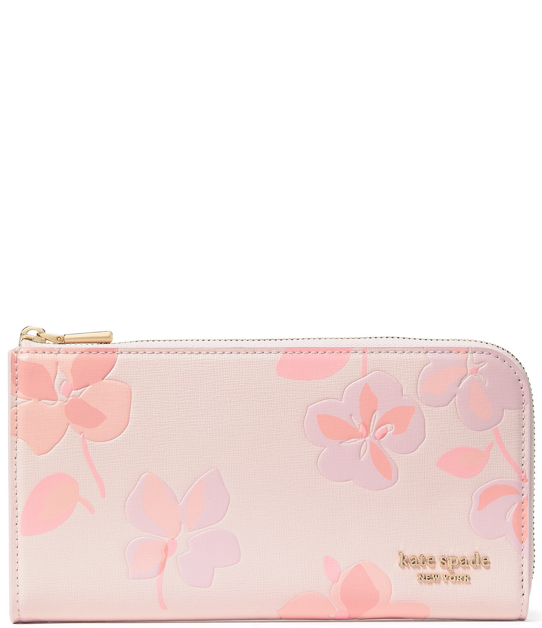 Kate Spade New York Devin Spring Pansies Zip-around Continental Wallet