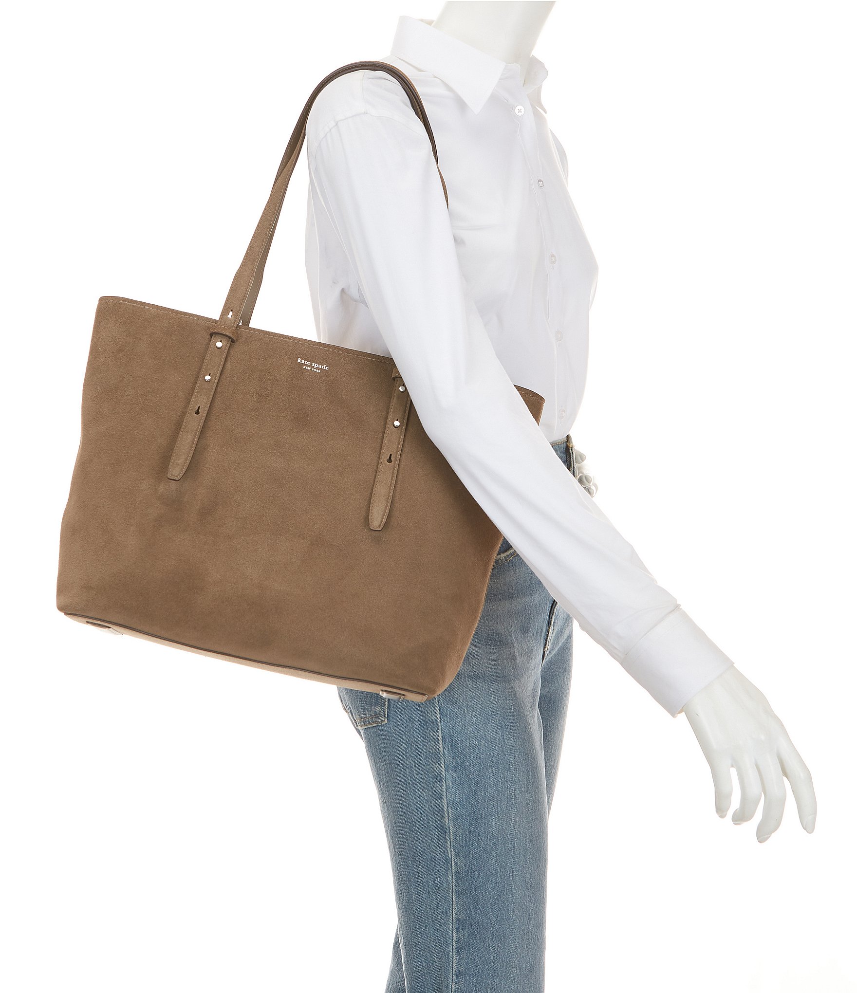kate spade new york Do It All Suede Zip Tote Bag
