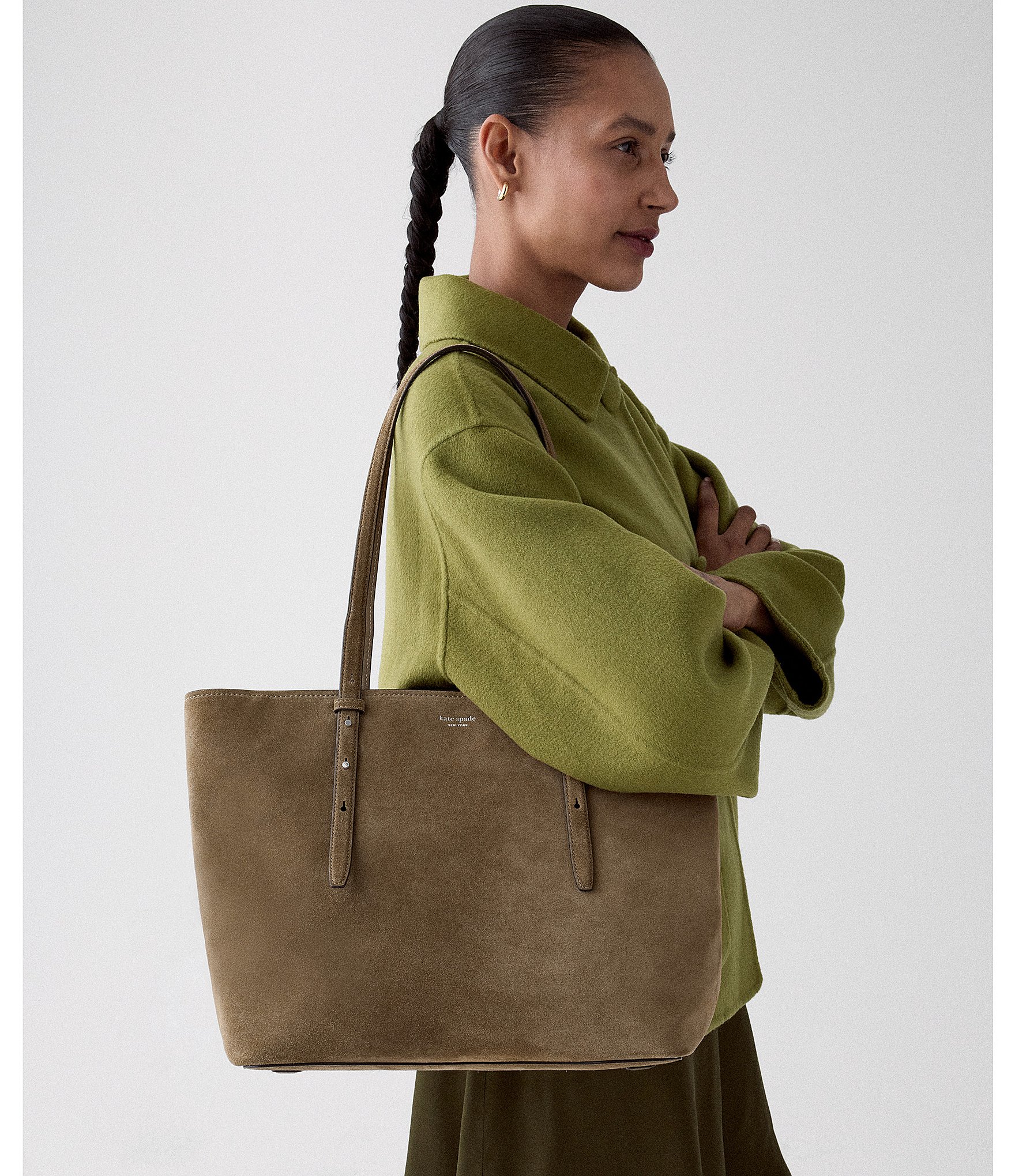 kate spade new york Do It All Suede Zip Tote Bag
