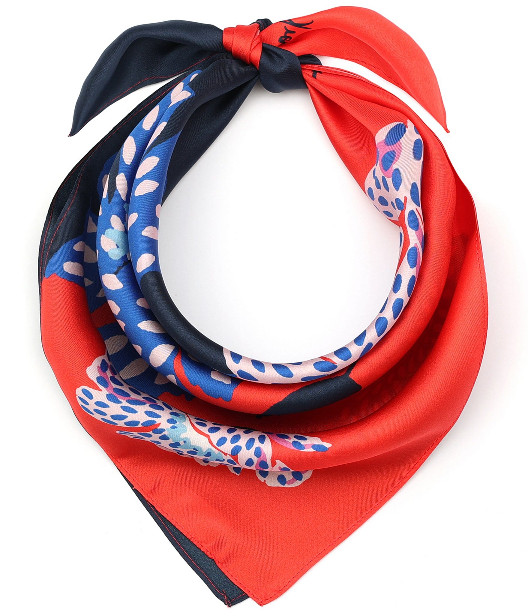 kate spade new york Dotty Floral Silk Square Bandana Scarf | Dillard's