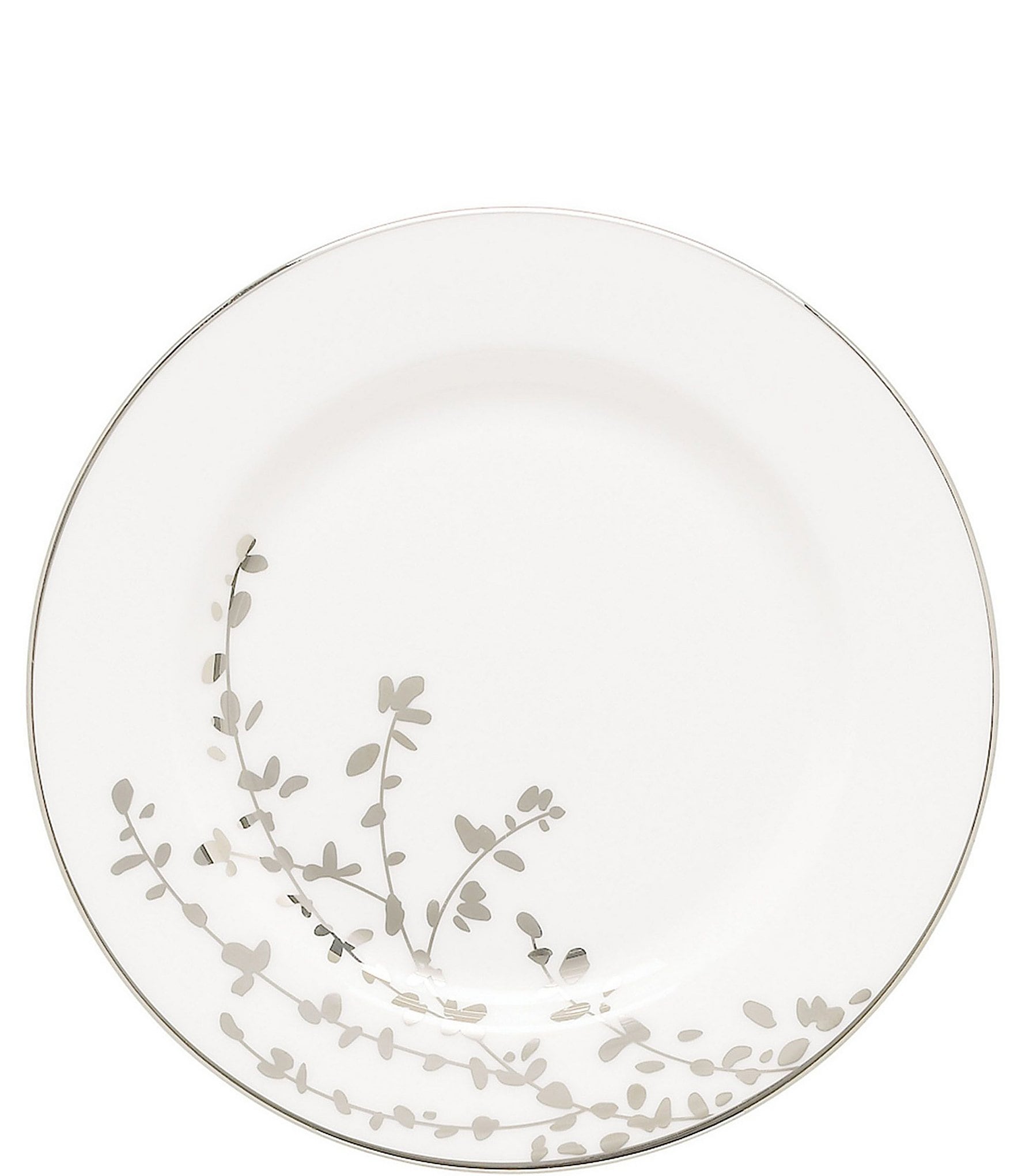 kate spade new york Gardner Street Platinum Branches Bone China Saucer