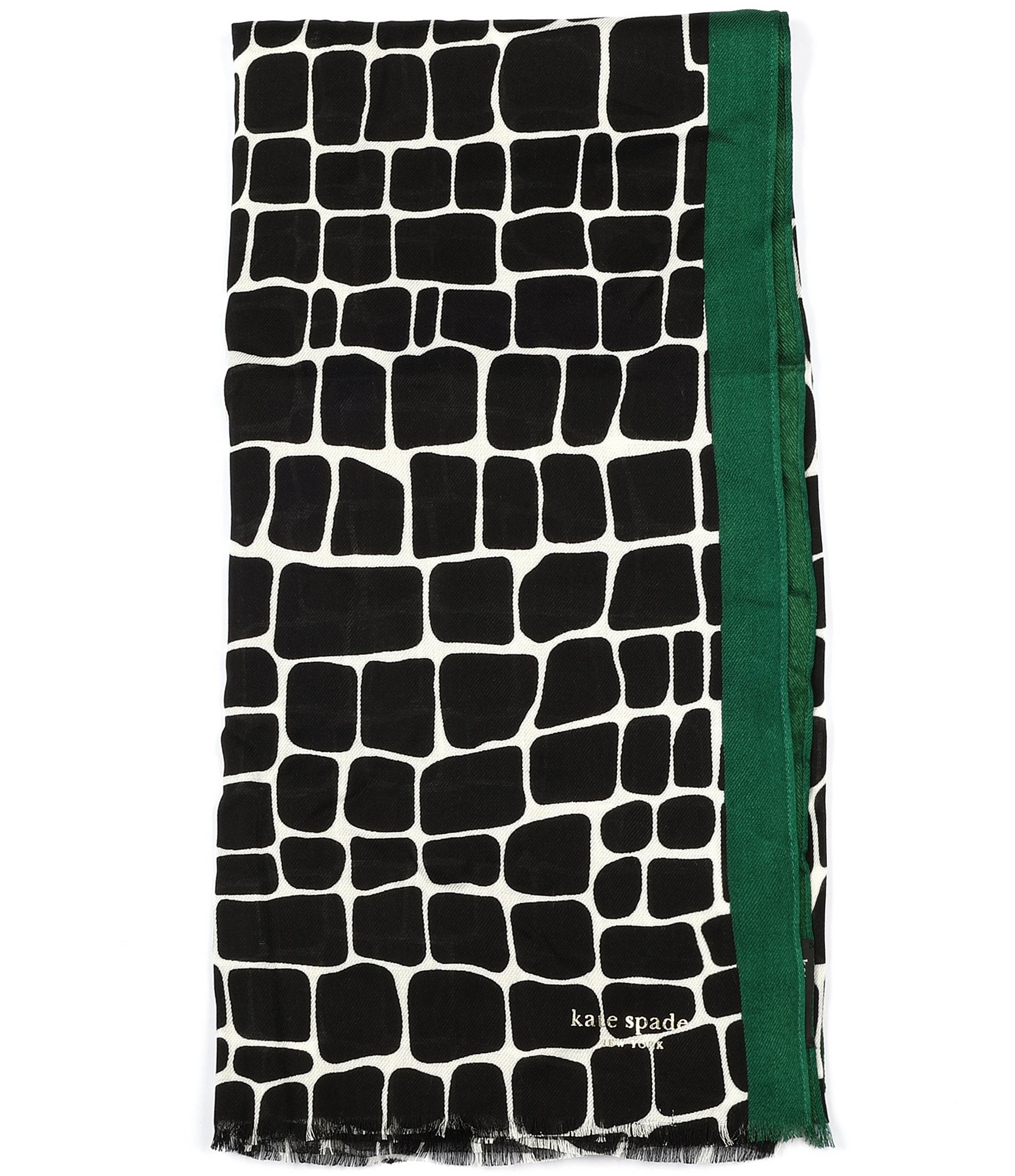 kate spade new york Geometric Graffle Oblong Scarf