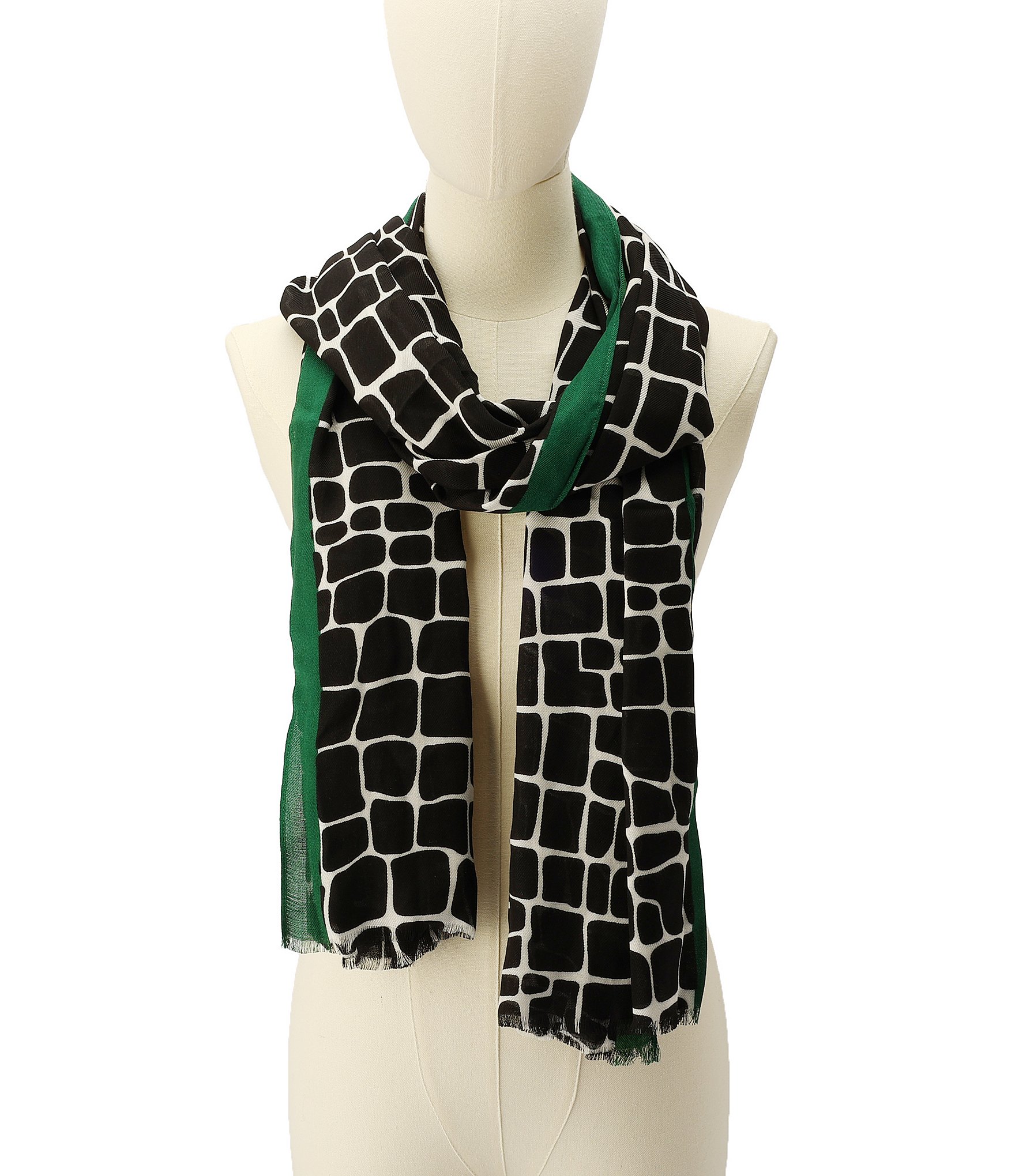 kate spade new york Geometric Graffle Oblong Scarf