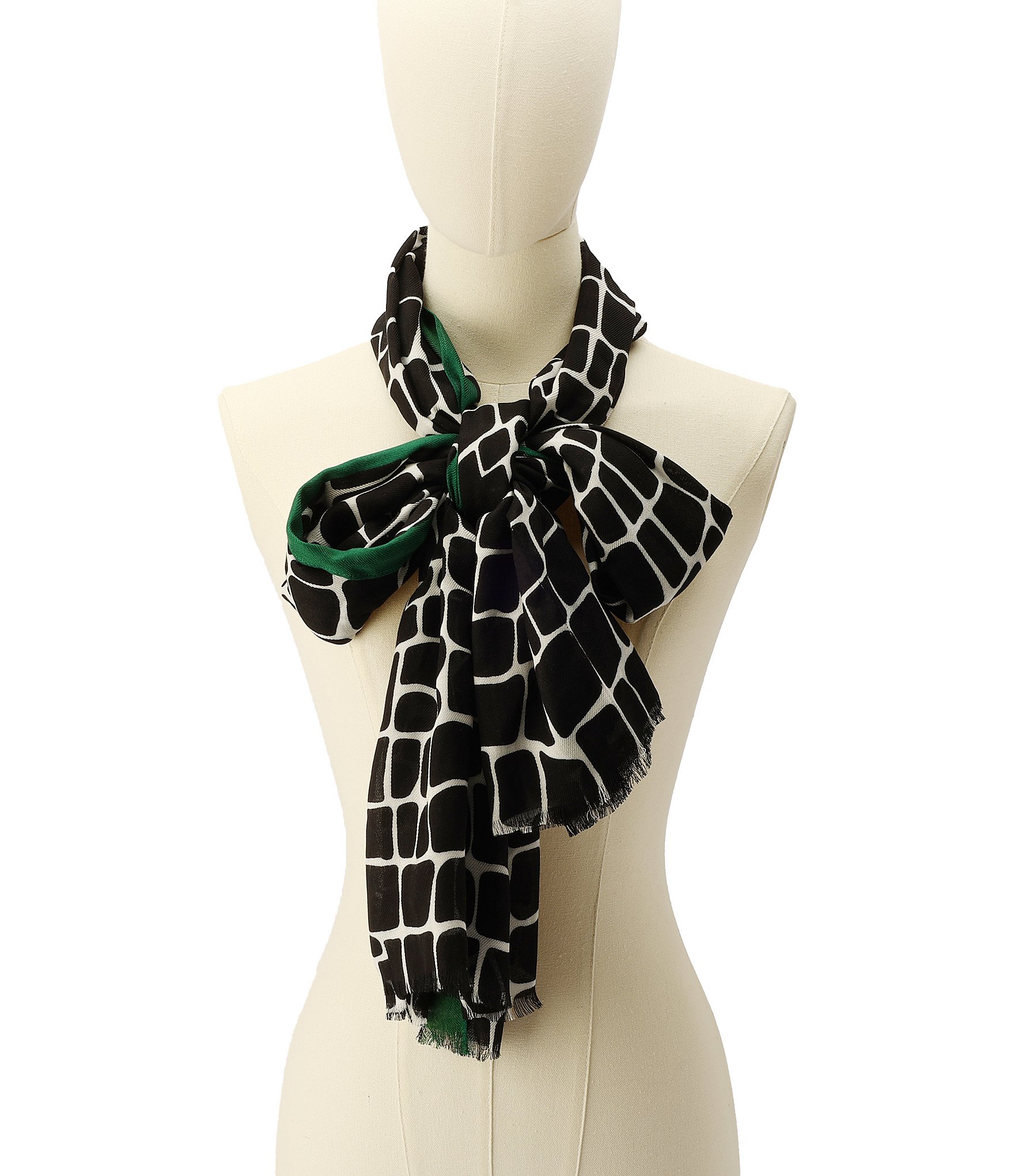 kate spade new york Geometric Graffle Oblong Scarf