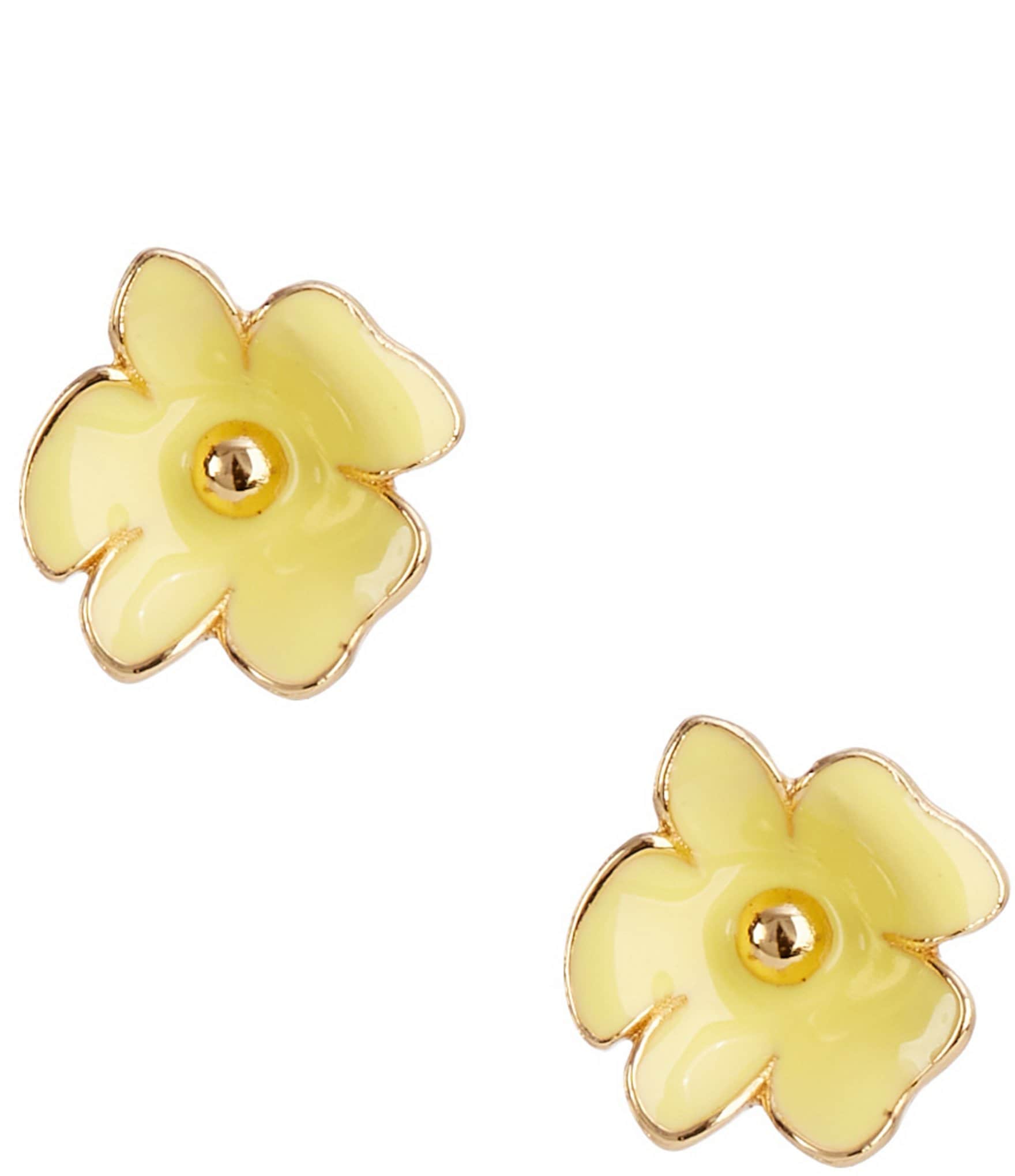 kate spade new york Golden Bloom Flower Stud Earrings