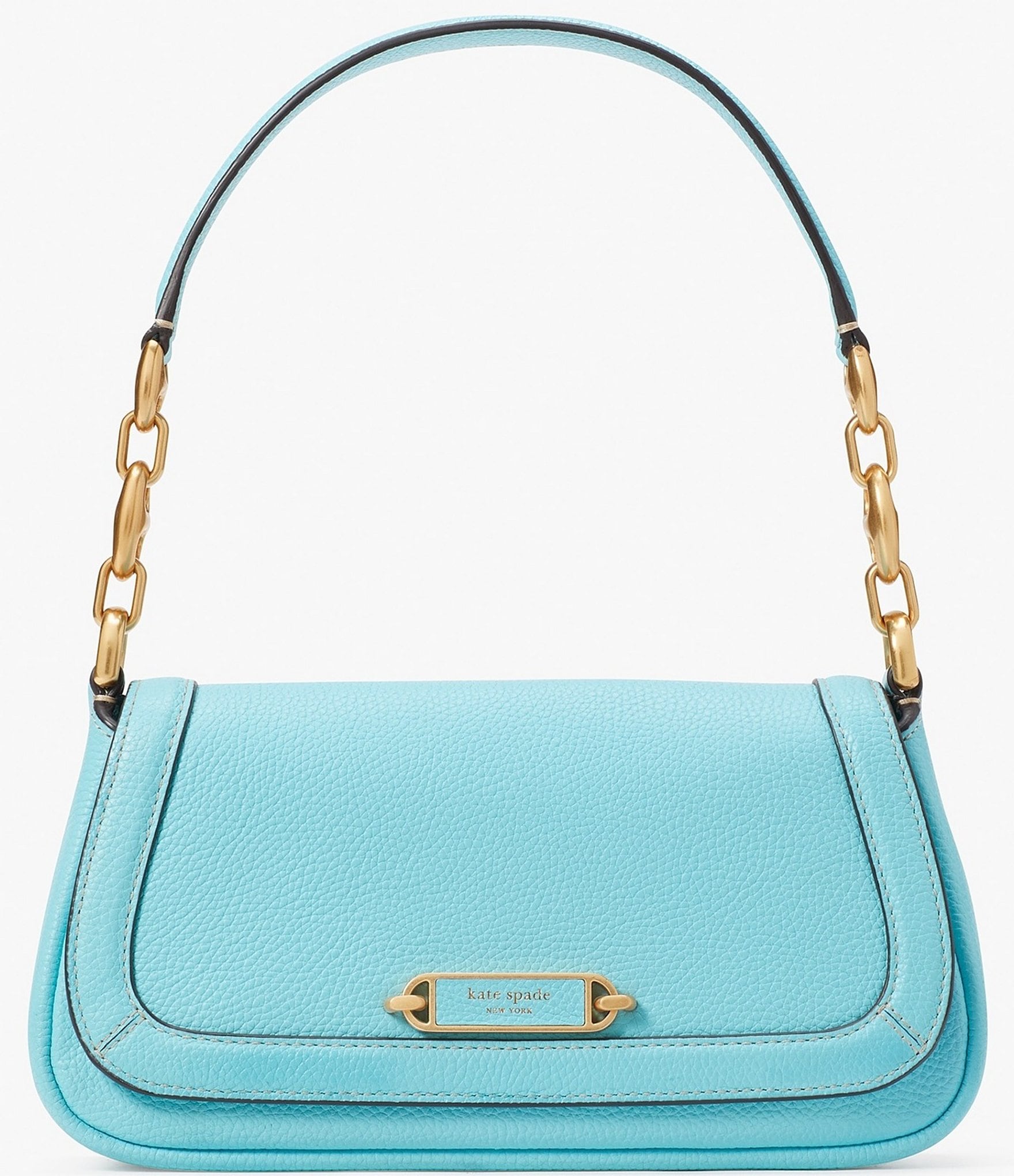 kate spade new york Gramercy Pebbled Leather Small Flap Shoulder Bag ...