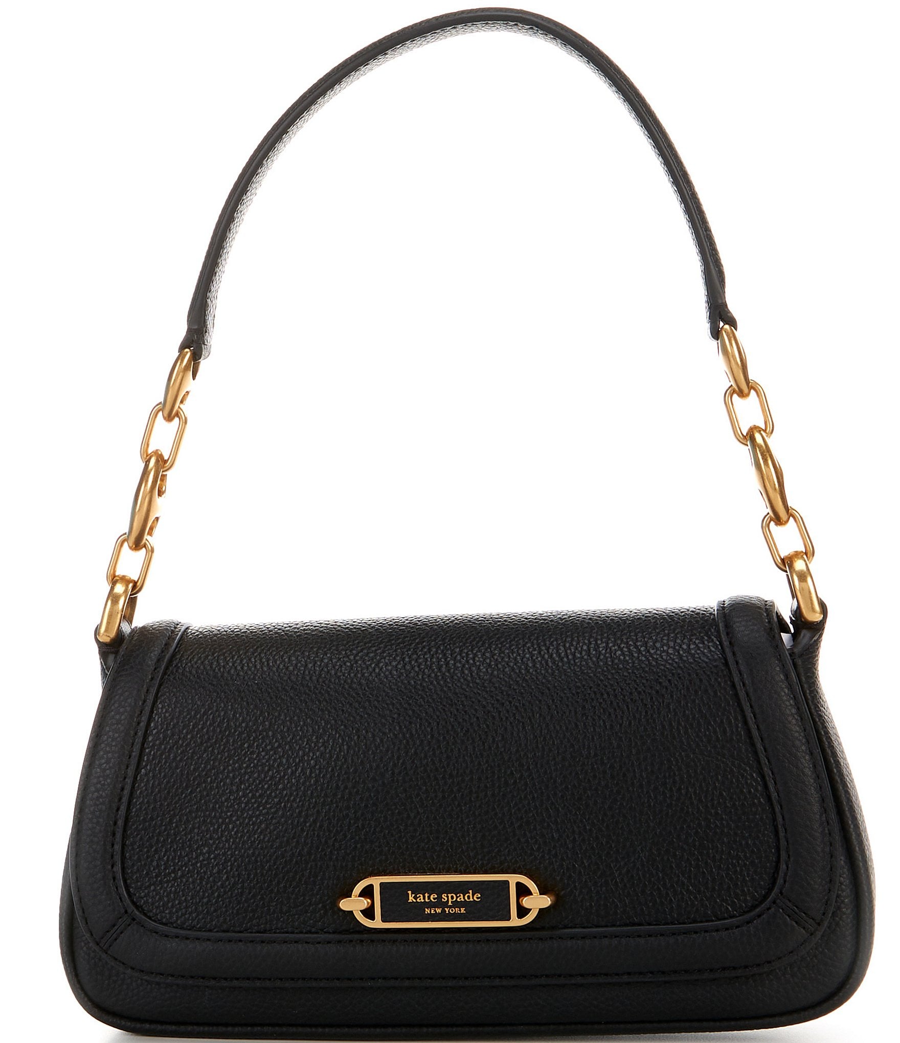 kate spade new york Gramercy Pebbled Leather Small Flap Shoulder Bag ...