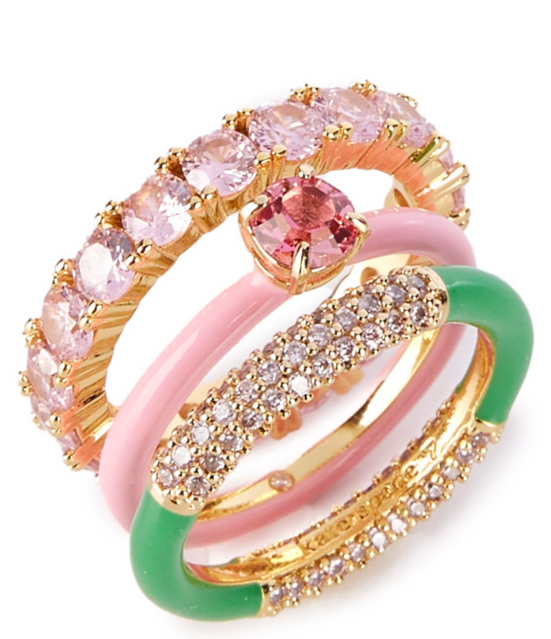 指輪・リング Kate Spade Hint Of Shimmer Stacking Ring Set KK391 Hint Of Shimmer Stacking Ring Set | Kate Spade New York
