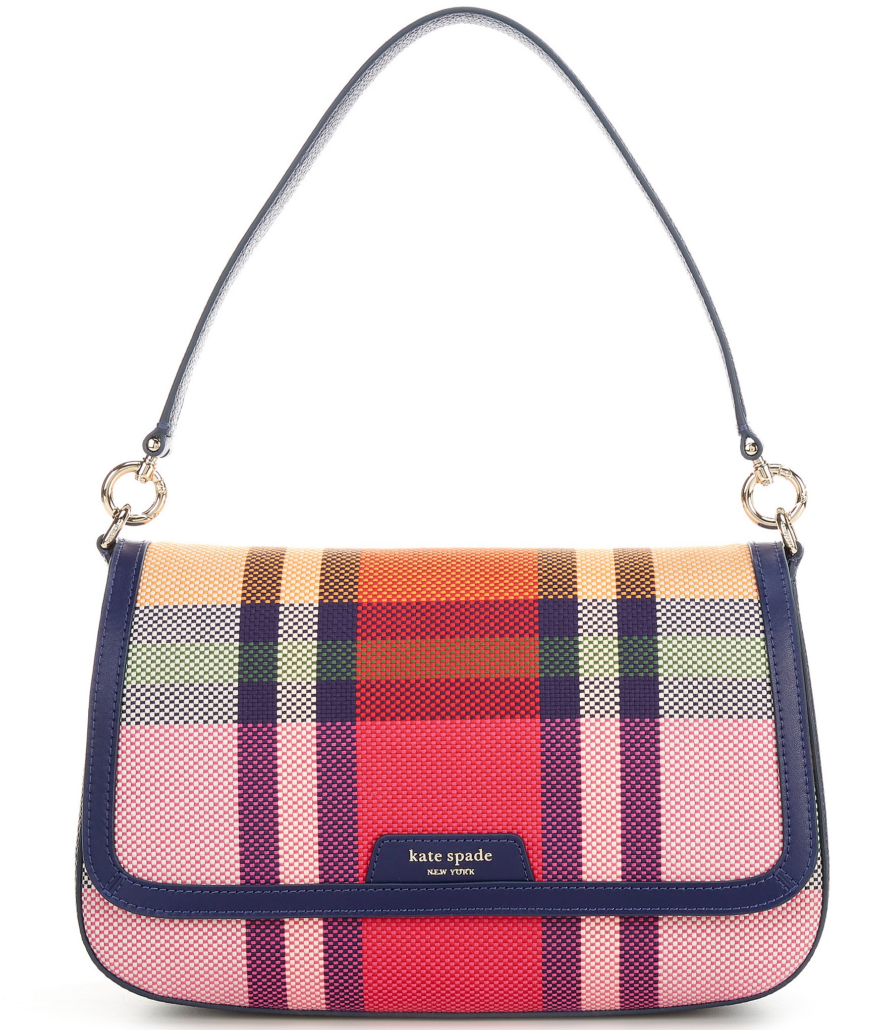 Kate Spade New York Red store Plaid Tote Bag