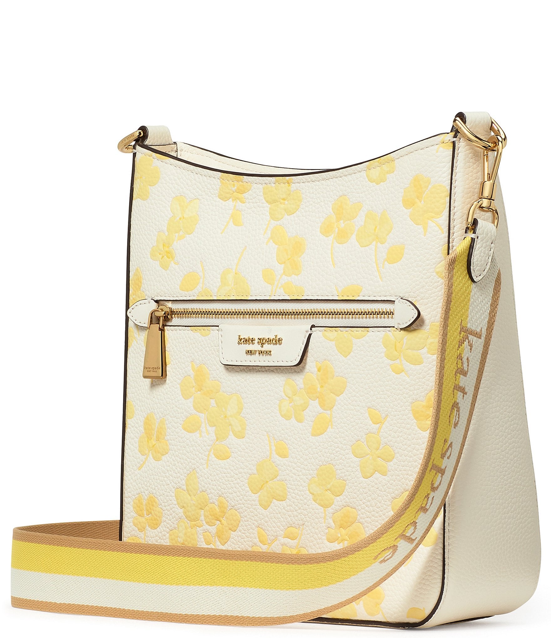 kate spade new york Hudson Spring Pansies Messenger Crossbody Bag