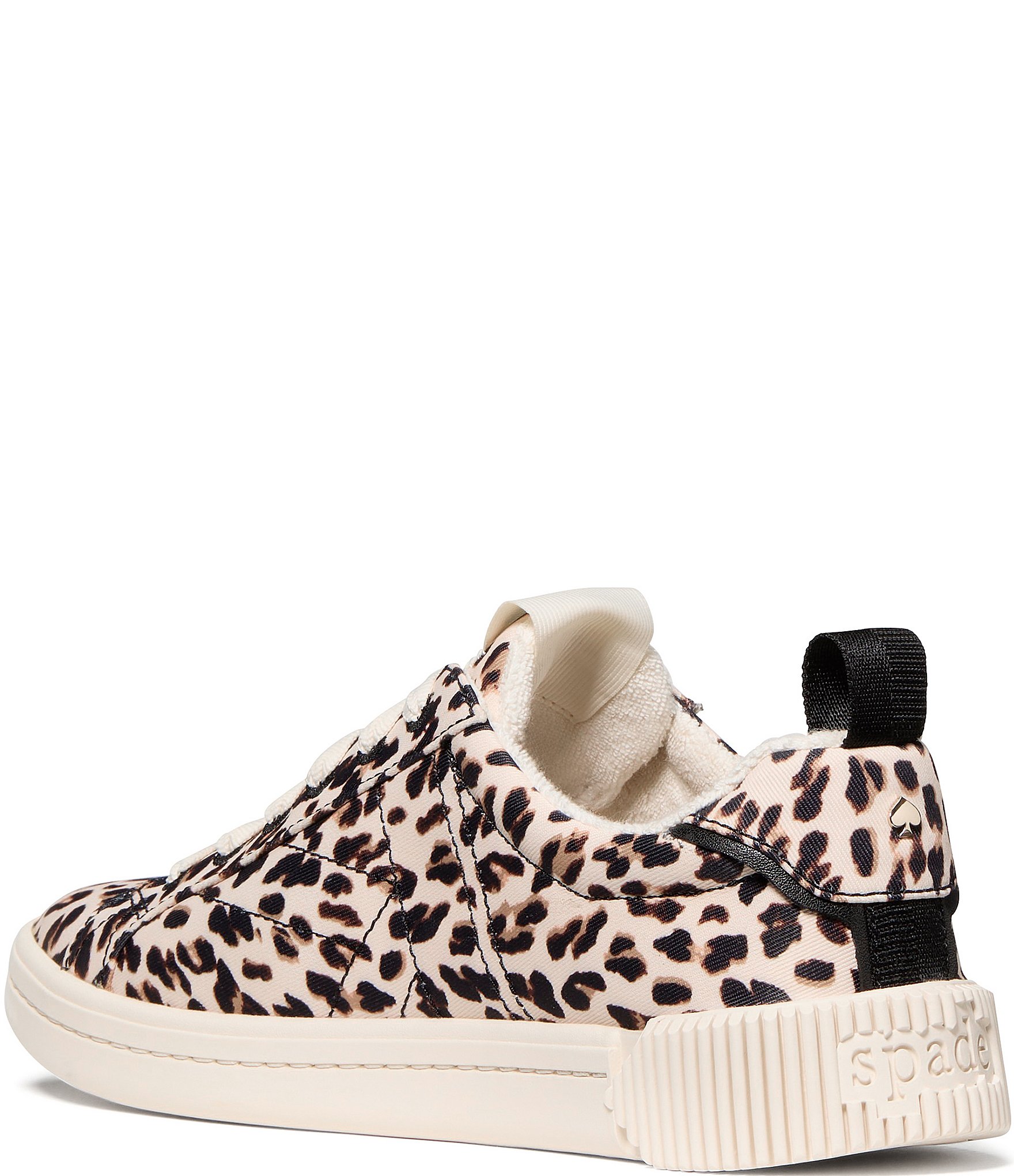 kate spade new york K As In Kate Court Leopard Print Twill Court Sneakers