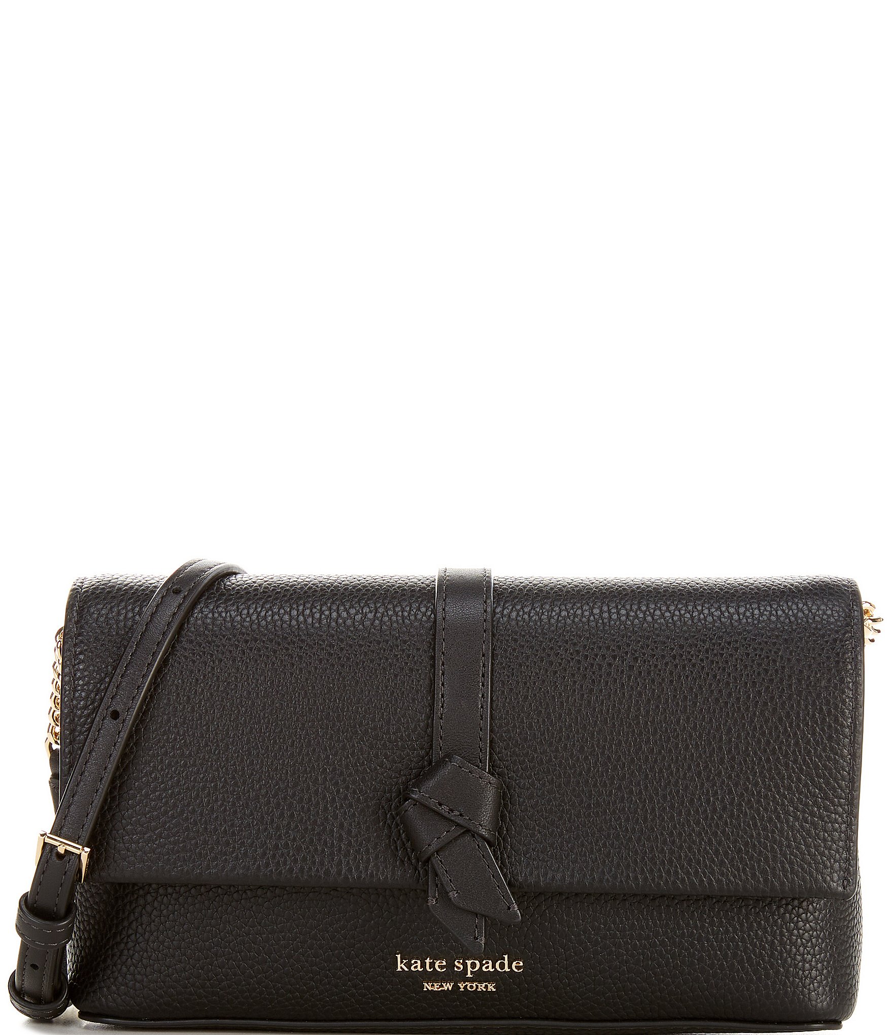 Kate Spade 2024 Crossbody black bag gold accents chain brand new leather