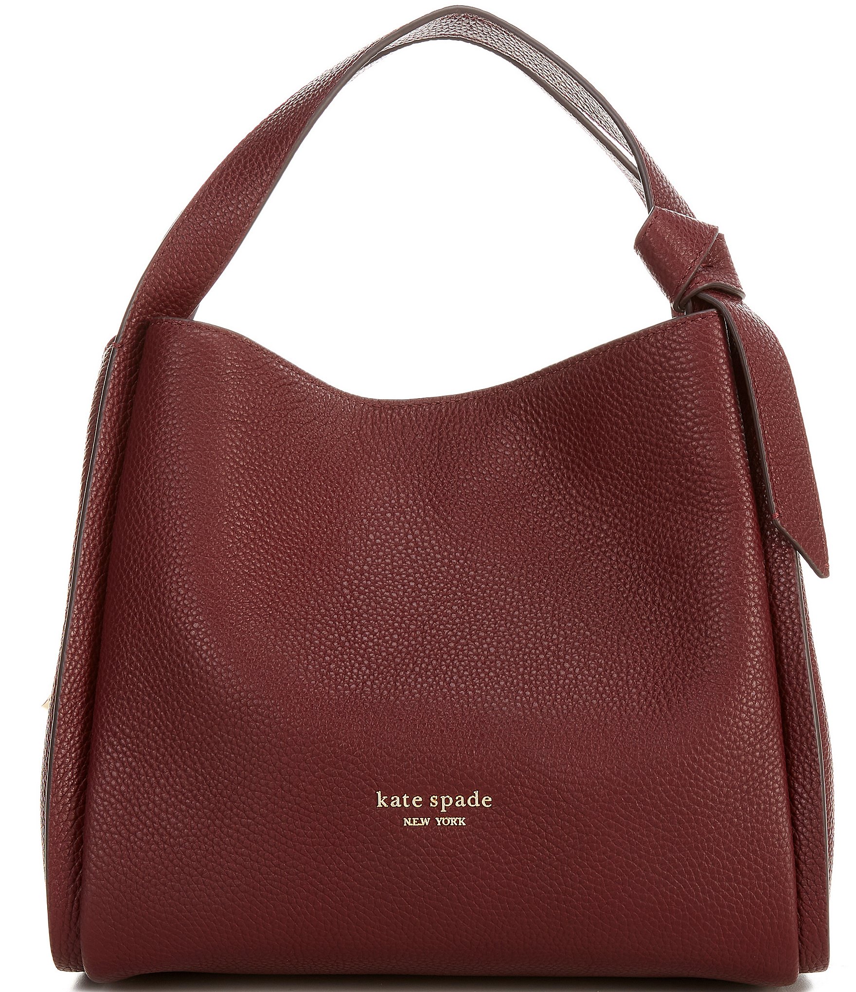 kate spade new york Knott Pebbled Leather Medium Crossbody Hobo Bag