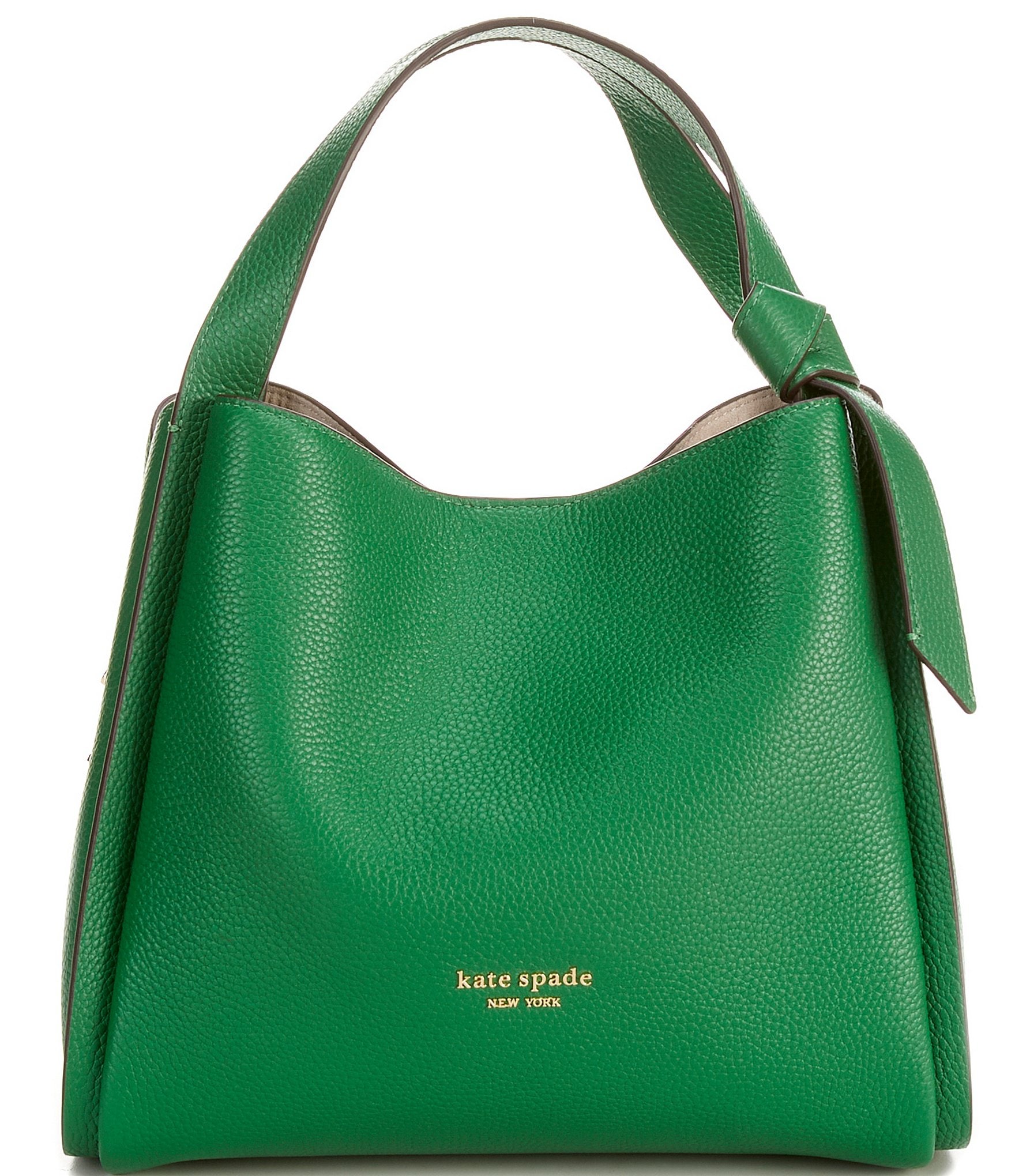 Kate spade new york Knott Pebbled Leather Medium Crossbody Hobo Bag ...