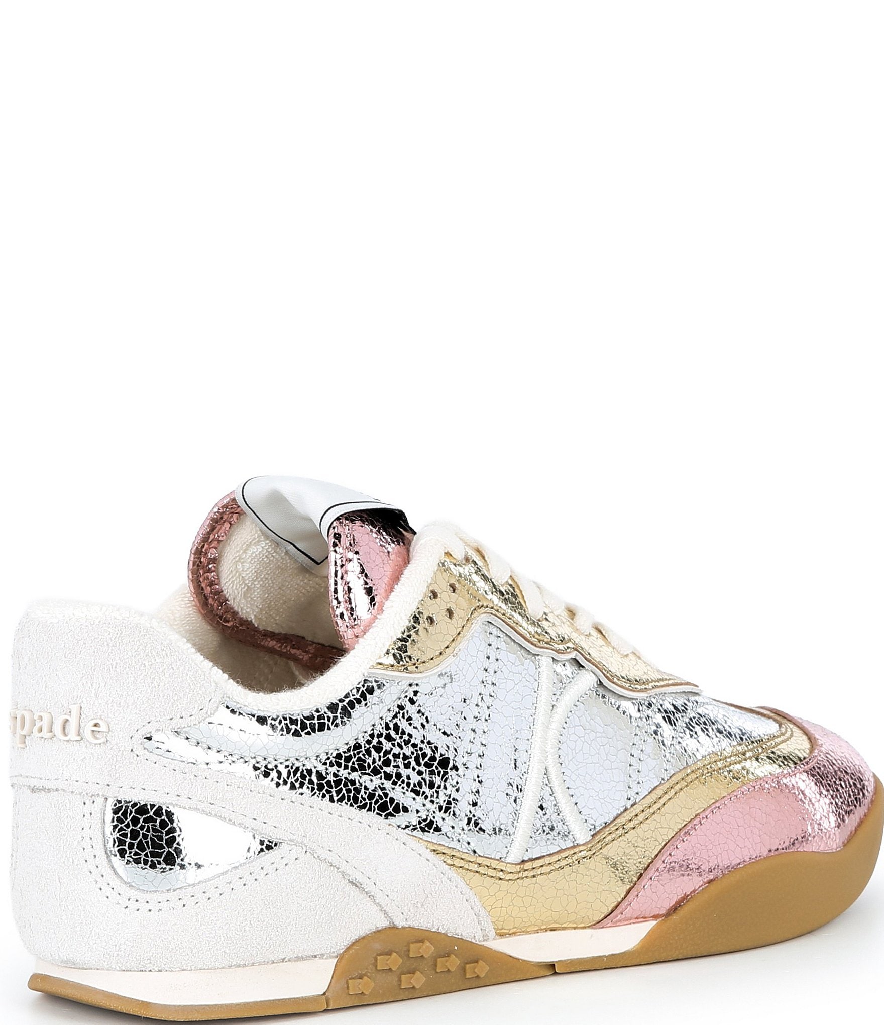kate spade new york KS Drift Metallic Leather Sneakers
