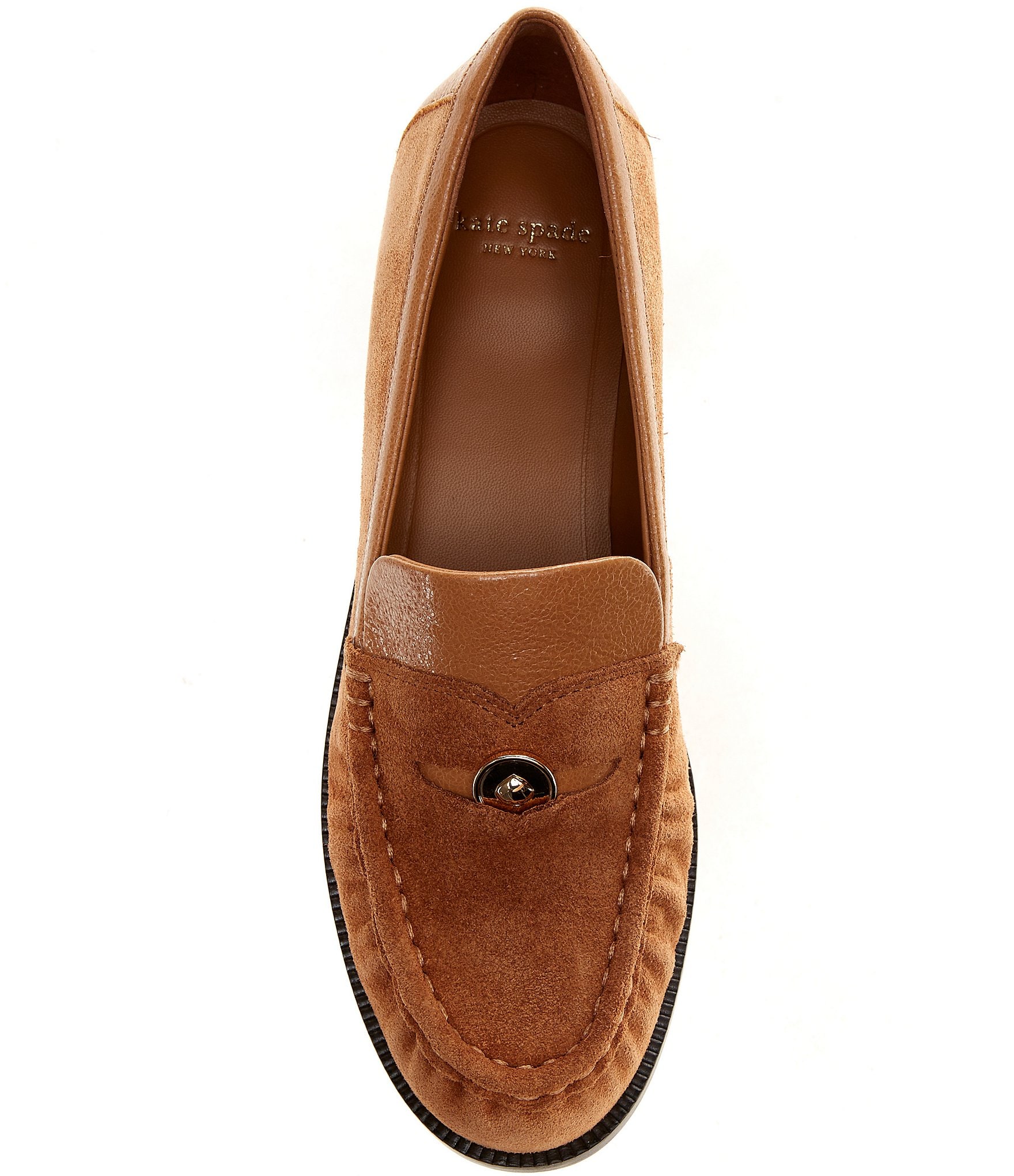 kate spade new york Leather Penni Lug Loafers