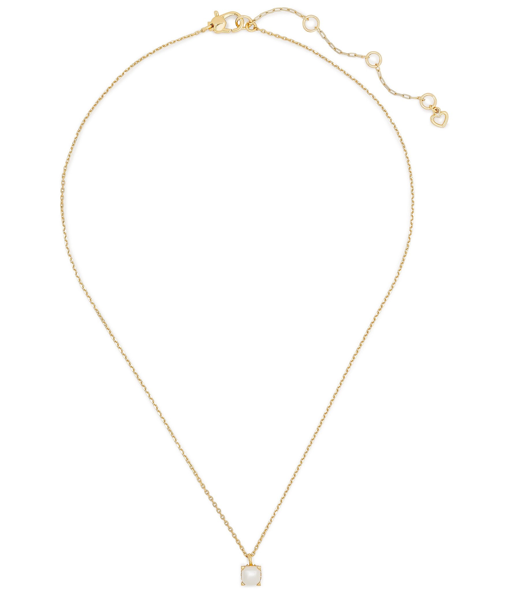 kate spade new york Little Luxuries Pearl Short Pendant Necklace ...