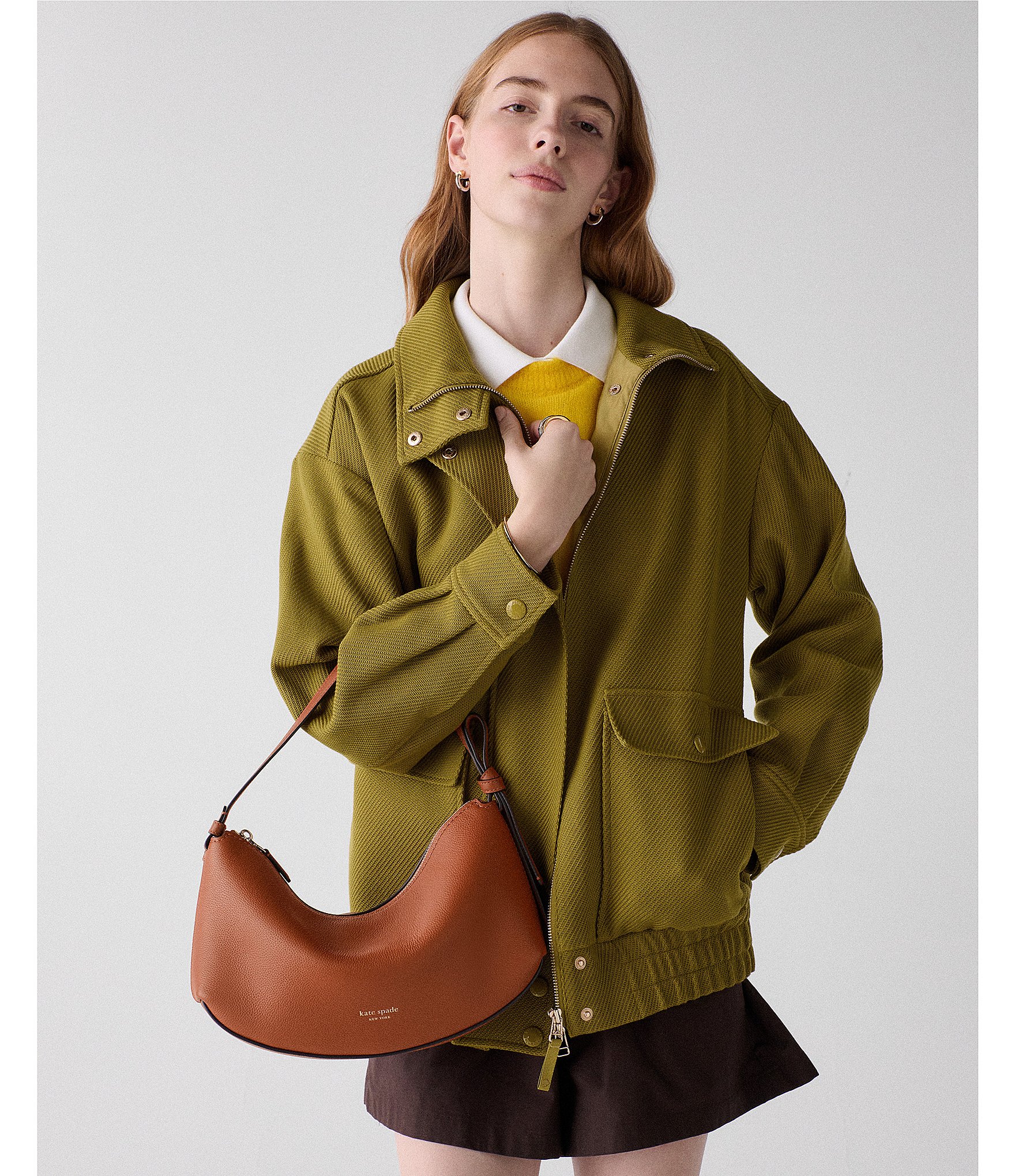 kate spade new york Loop Pebbled Leather Shoulder Bag