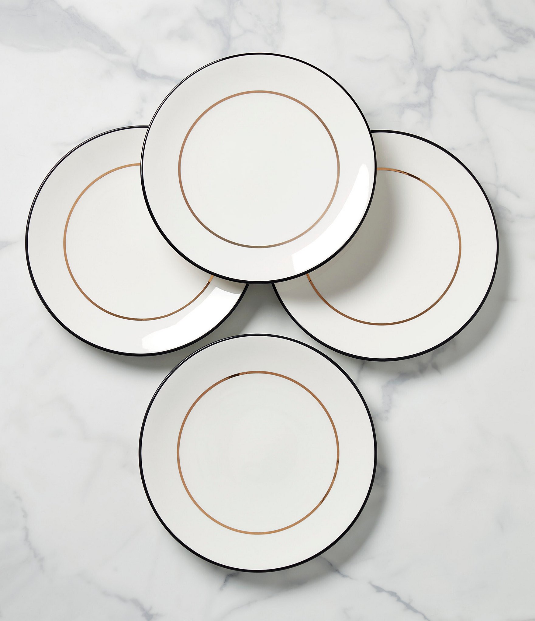 kate spade new york Make It Pop Collection Dinner Plate, Set of 4