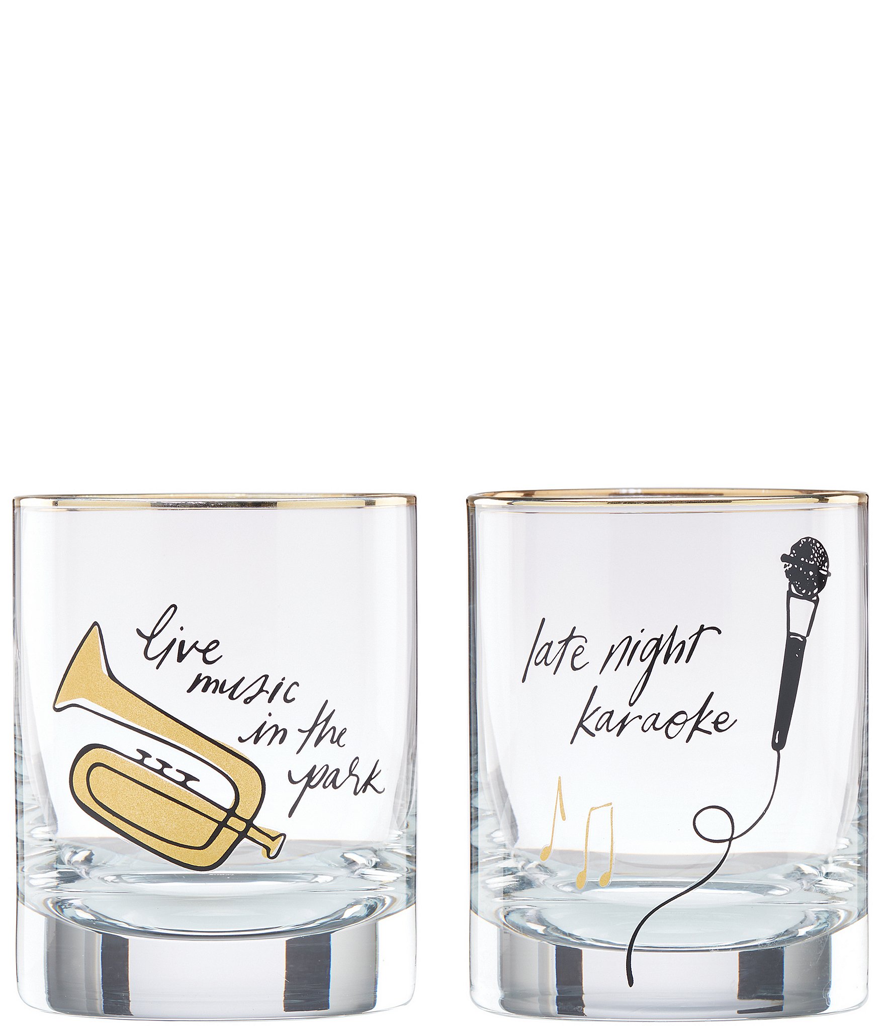 Kate Spade New York Manhattan Double Old Fashioned Glasses Set Of 2 Dillard S