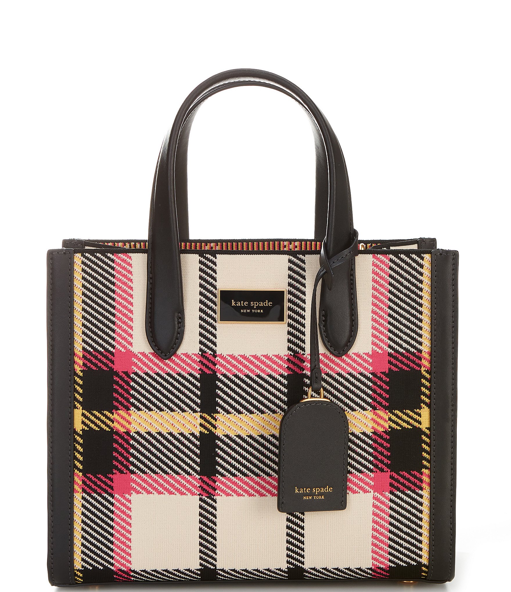 kate spade new york Manhattan Houndstooth Chenille Small Tote