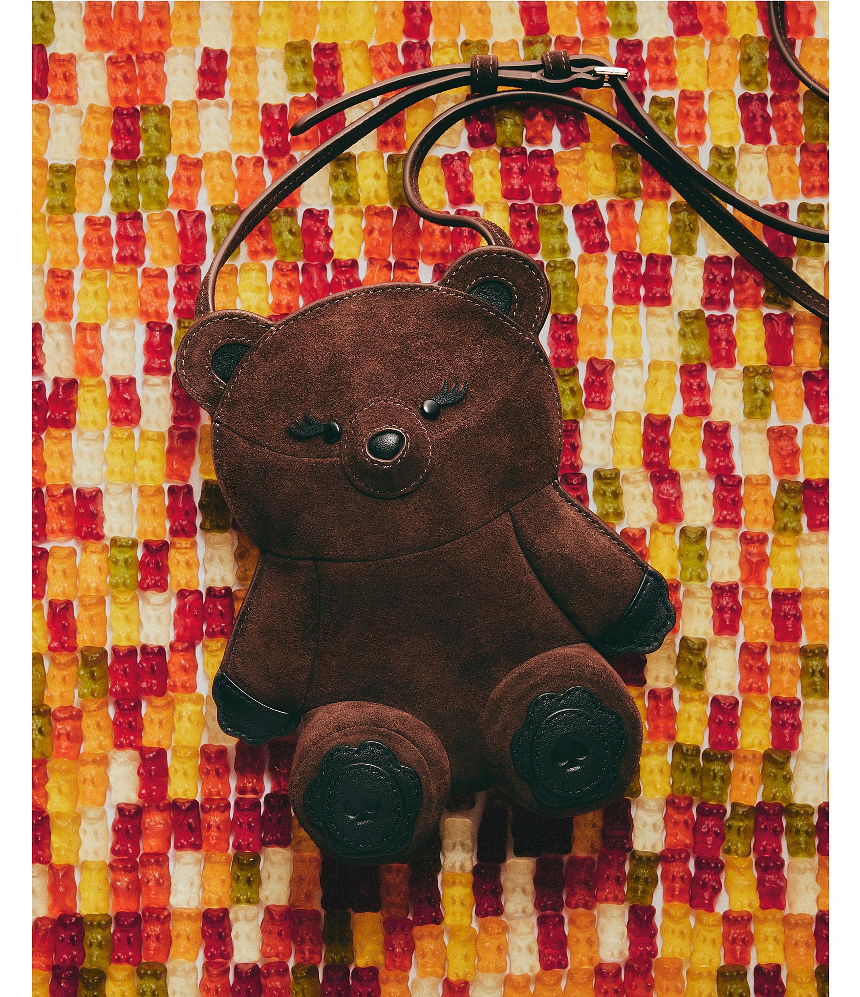 kate spade new york Monsters Teddi Bear Suede Mini Bag