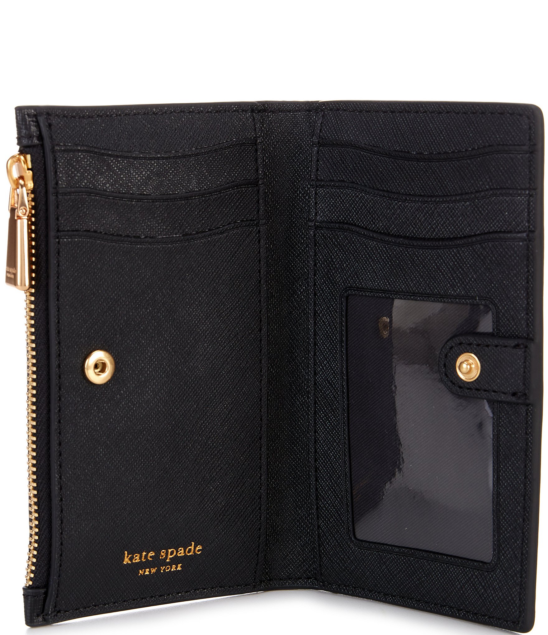 kate spade new york Morgan Bow Small Leather Slim Bifold Wallet