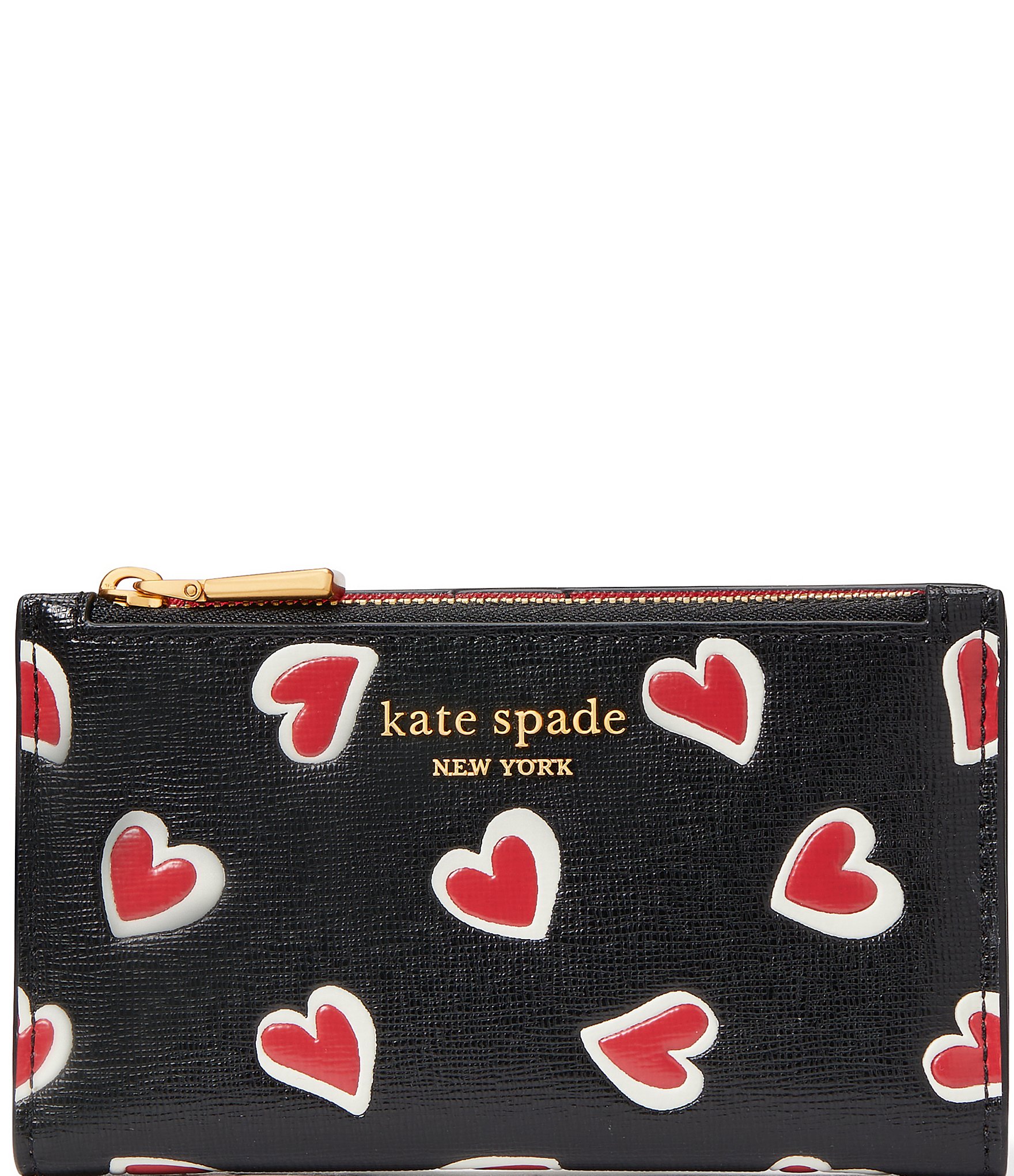 kate spade new york Morgan Stencil Hearts Embossed Printed Leather ...