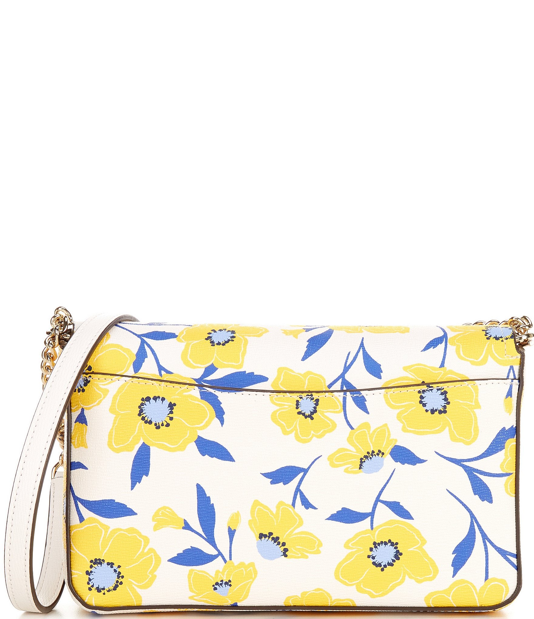 kate spade new york Morgan Sunshine Floral Printed PVC Flap Chain Wallet Crossbody Bag