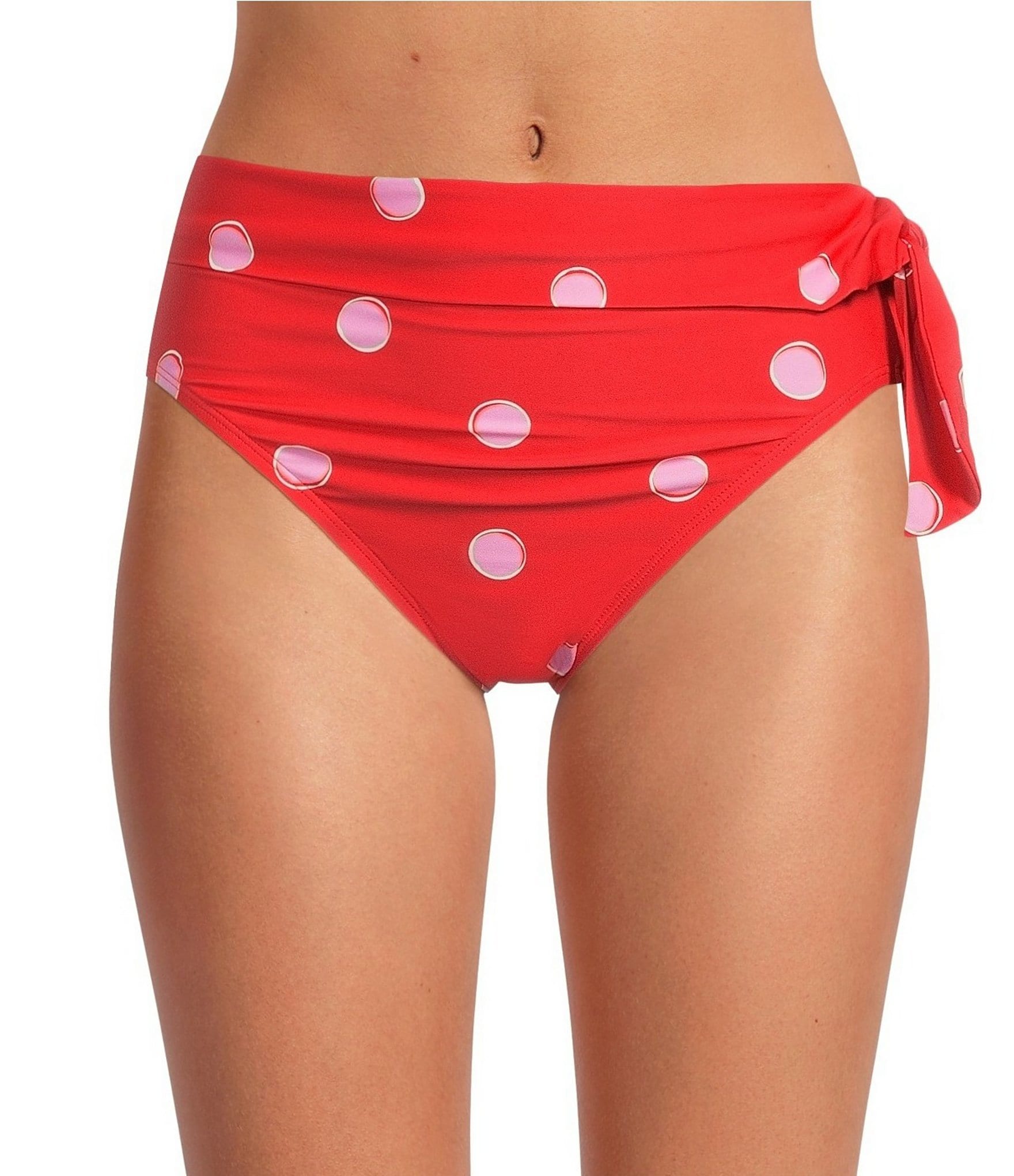 kate spade new york North Sea Downtown Dot High Waisted Pull-On Swim Bottom