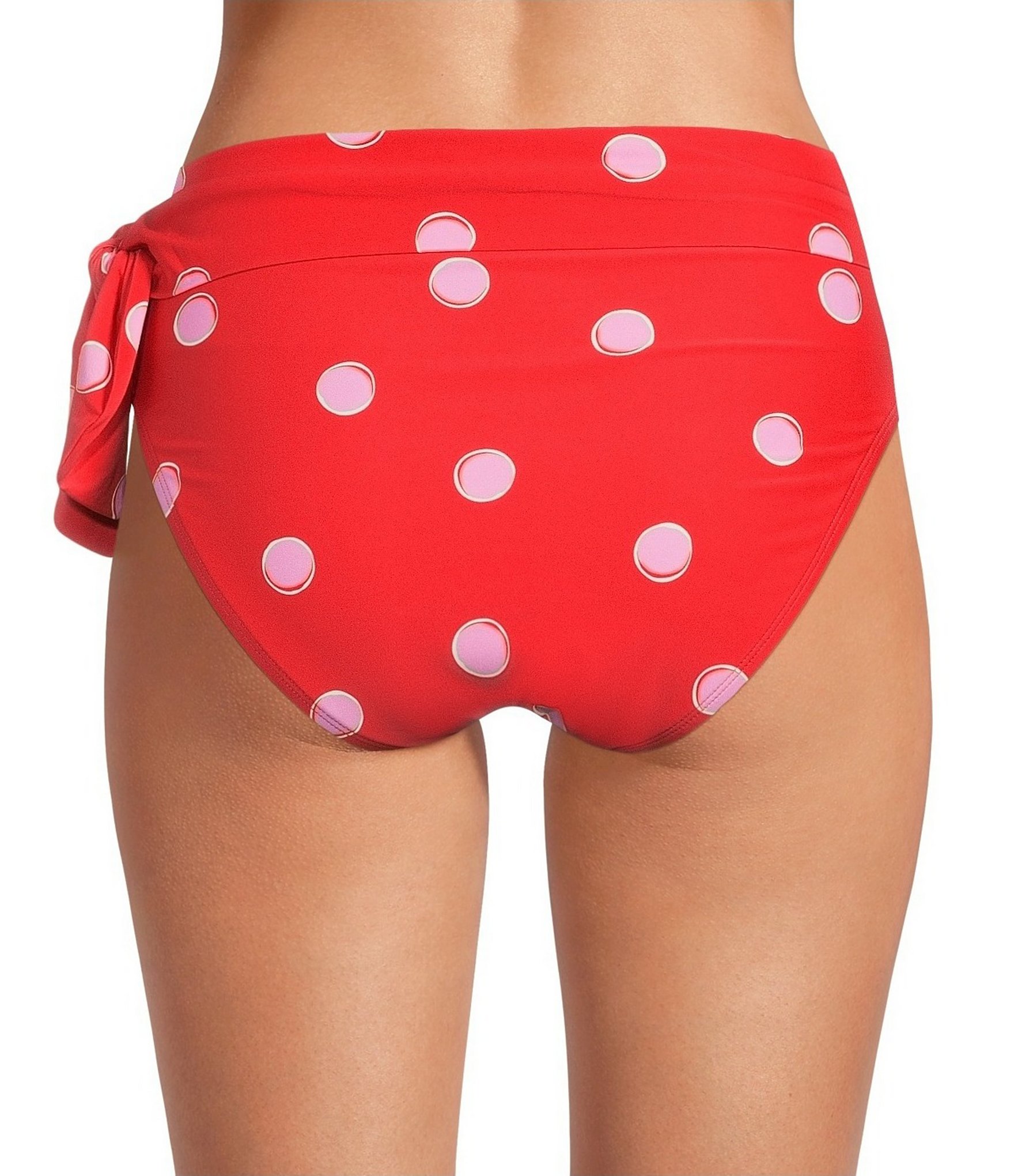 kate spade new york North Sea Downtown Dot High Waisted Pull-On Swim Bottom