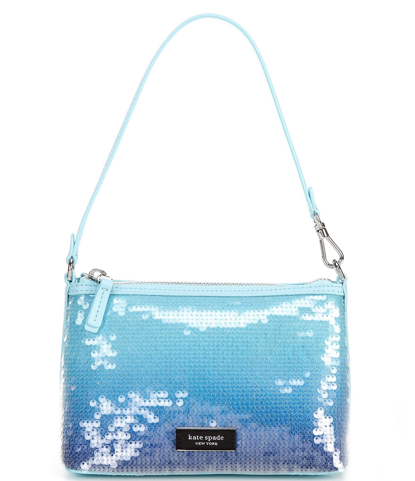 kate spade, Bags, Blue Hazy Floral Kate Spade Flap Crossbody Bag With  Chain