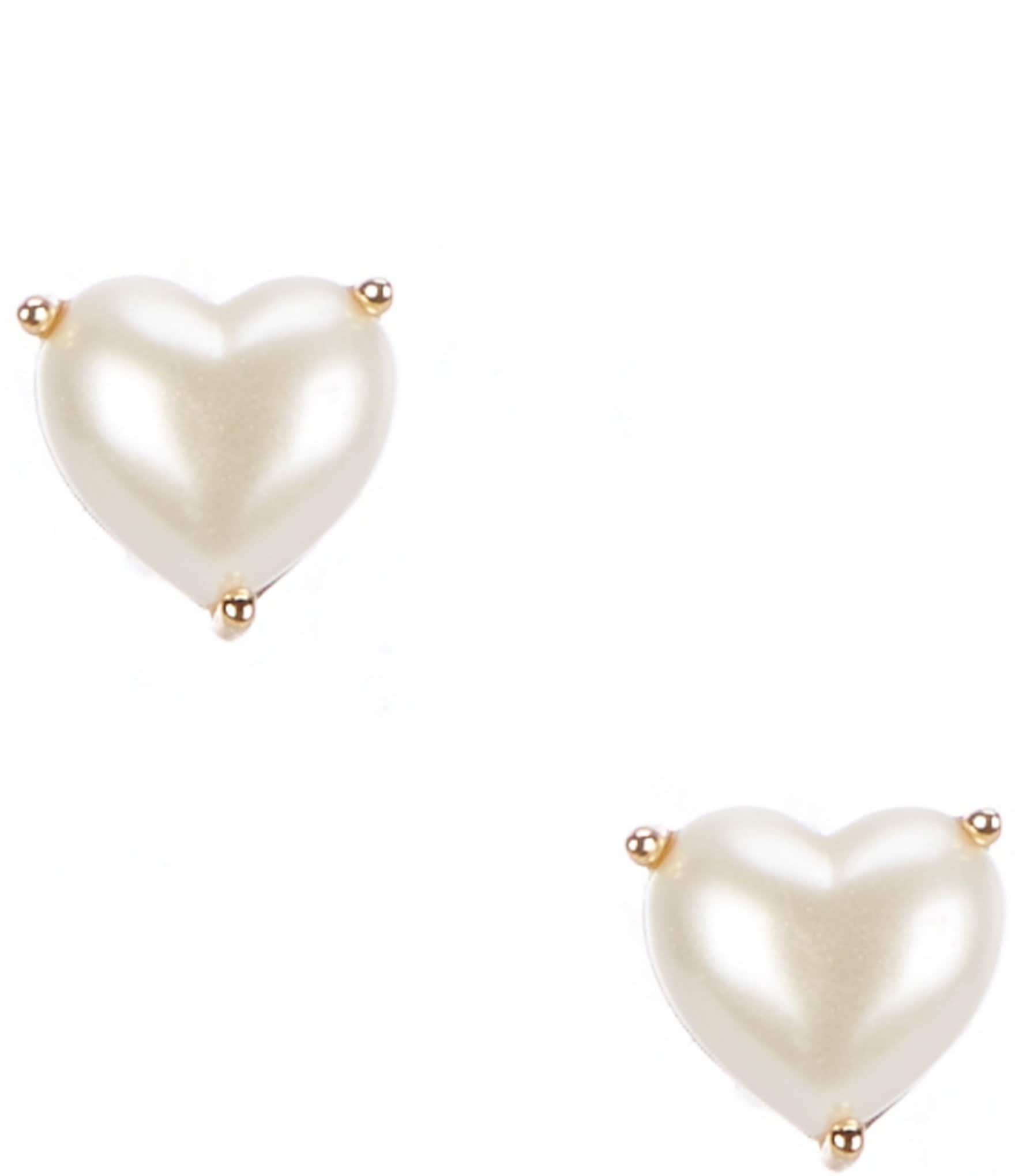 kate spade new york Pearl Heart Stud Earrings