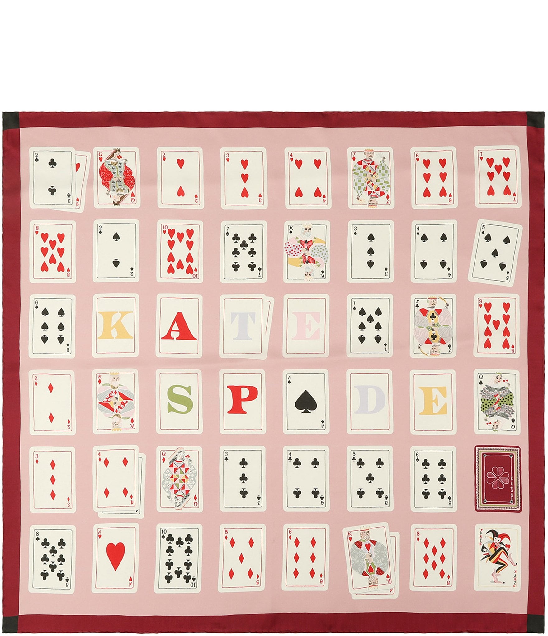 kate spade new york Playing Cards Silk Square Scarf
