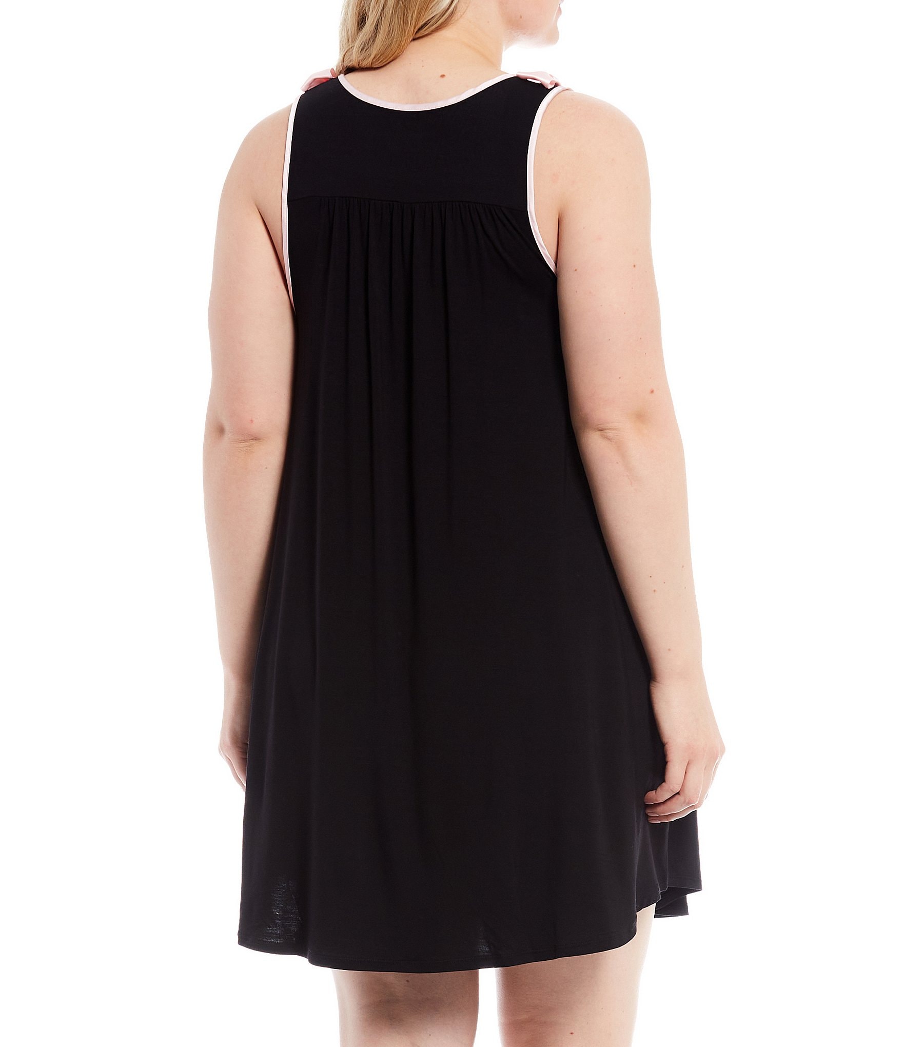 kate spade new york Plus Size Scoop Neck Solid Jersey Knit Chemise