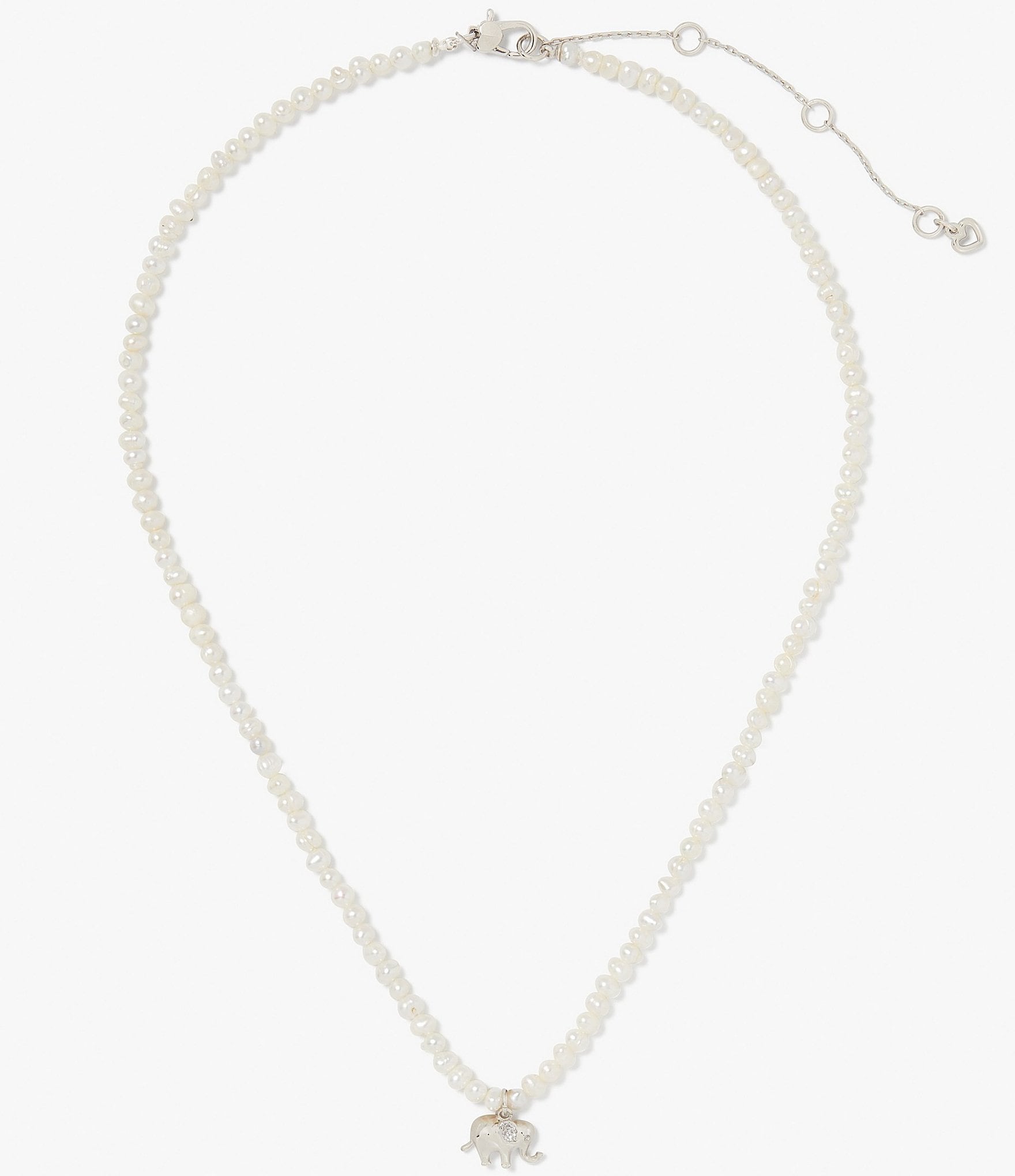 kate spade new york Precious Elephant Pearl Short Pendant Necklace