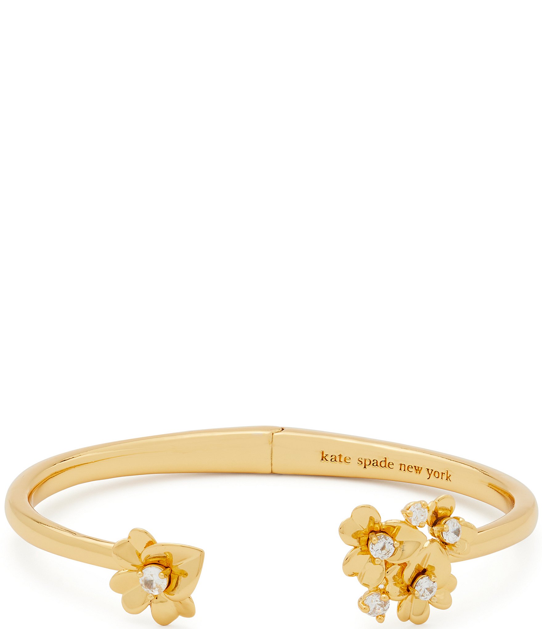 kate spade new york Precious Pansy Crystal Cuff Bracelet